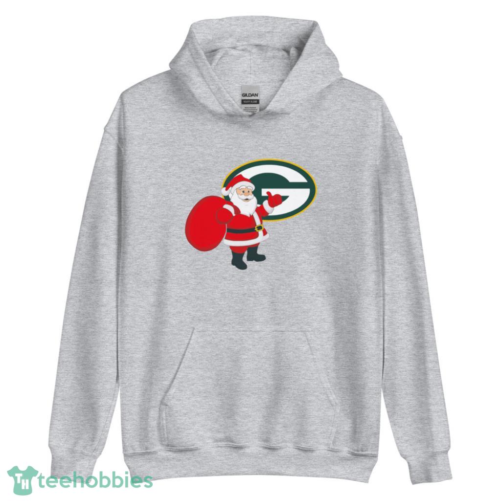 Green Bay Packers NFL Santa Claus Christmas Shirt - Unisex Heavy Blend Hooded Sweatshirt