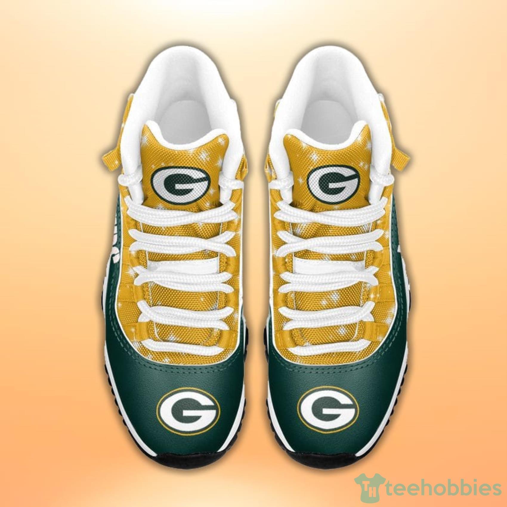 Green Bay Packers Sneakers Air Jordan 13 Shoes - Freedomdesign