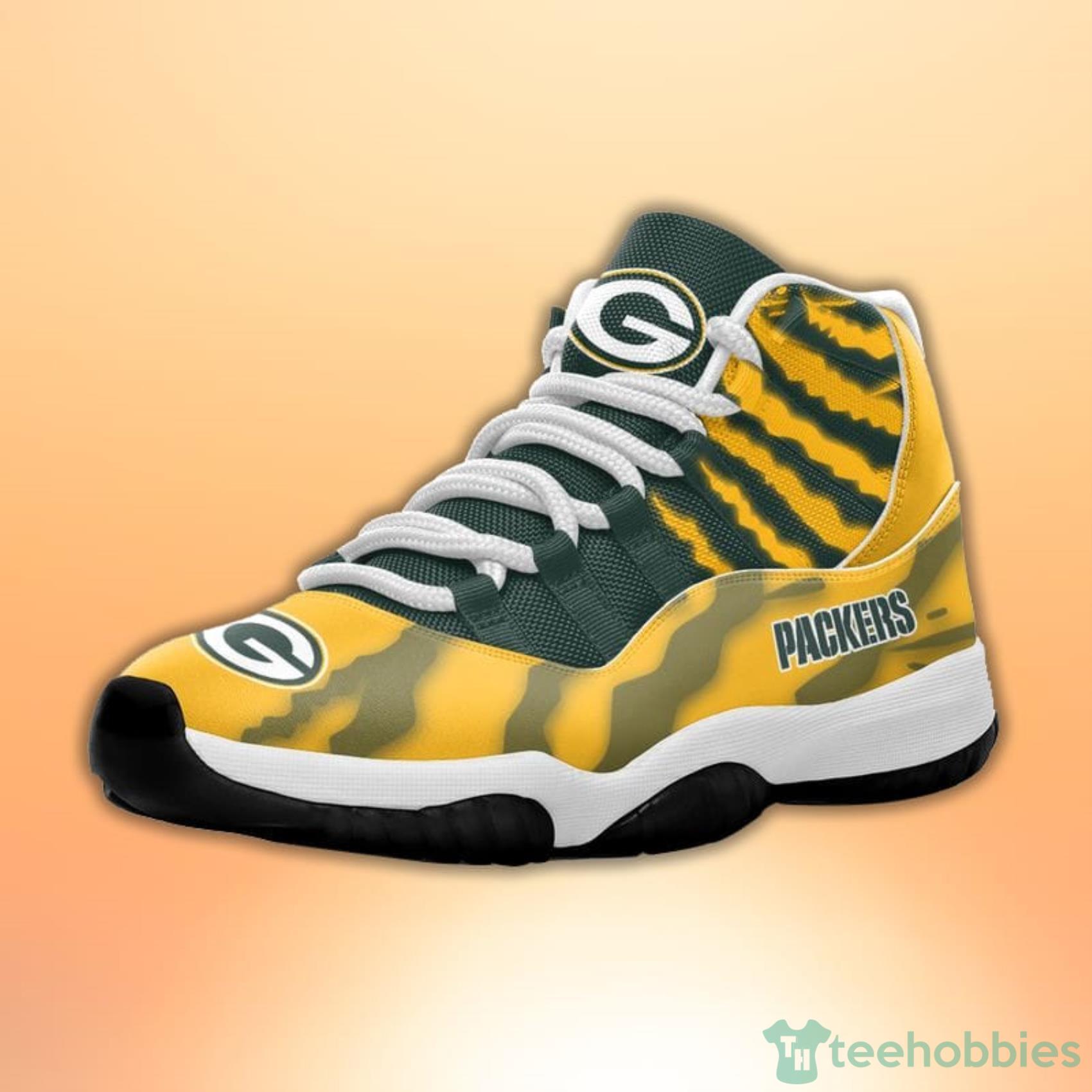 Green Bay Packers 3D NFL Custom Name Air Jordan 11 Sneakers For Men And  Women - Banantees