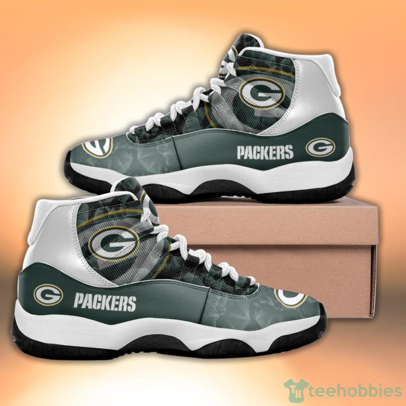 Green Bay Packers Custom Name Air Jordan 11 Sneakers Shoes