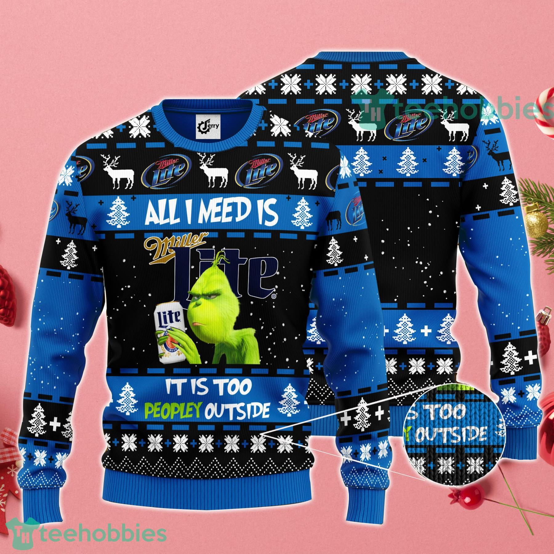 Miller Lite holiday sweater