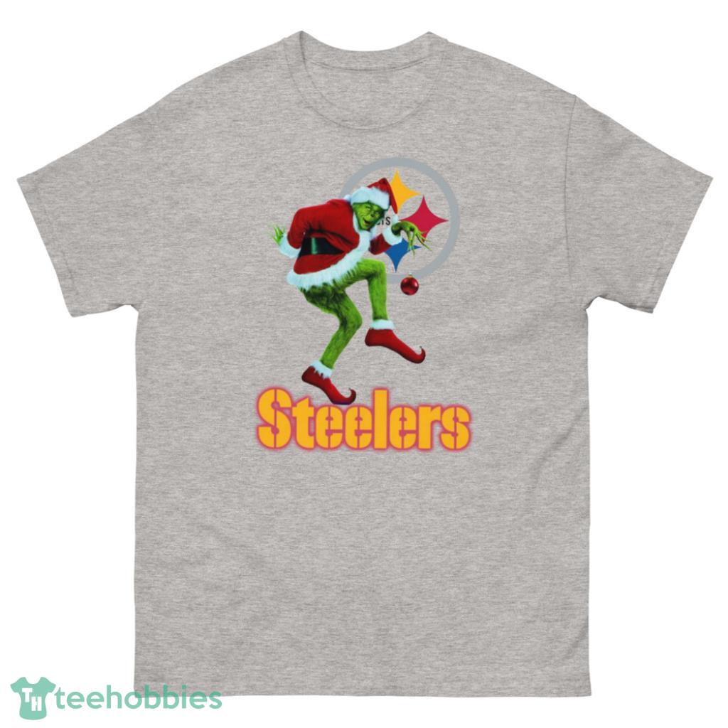 Grinch Santa Steelers NFL Christmas Shirt - 500 Men’s Classic Tee Gildan