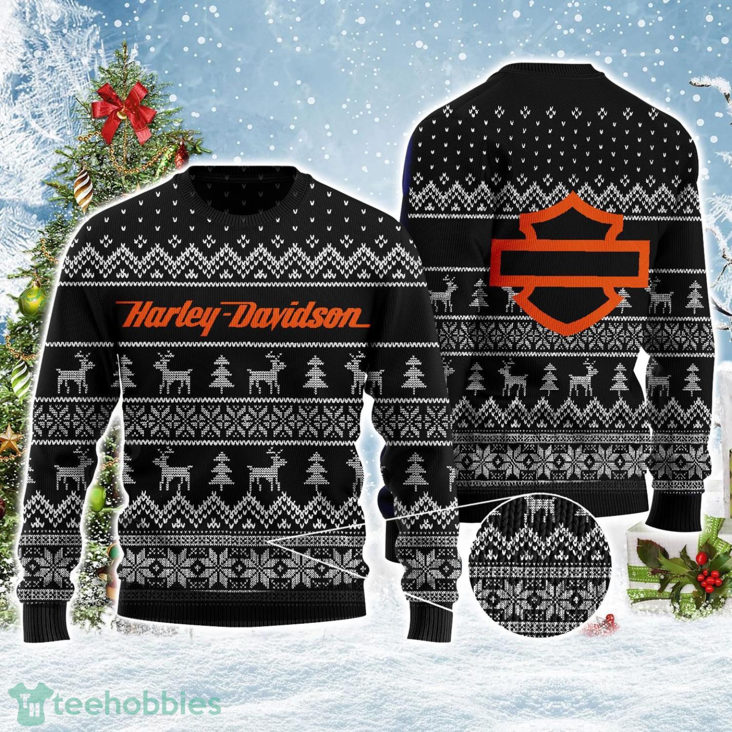 Harley-Davidson Black Ugly Christmas Sweater Product Photo 1