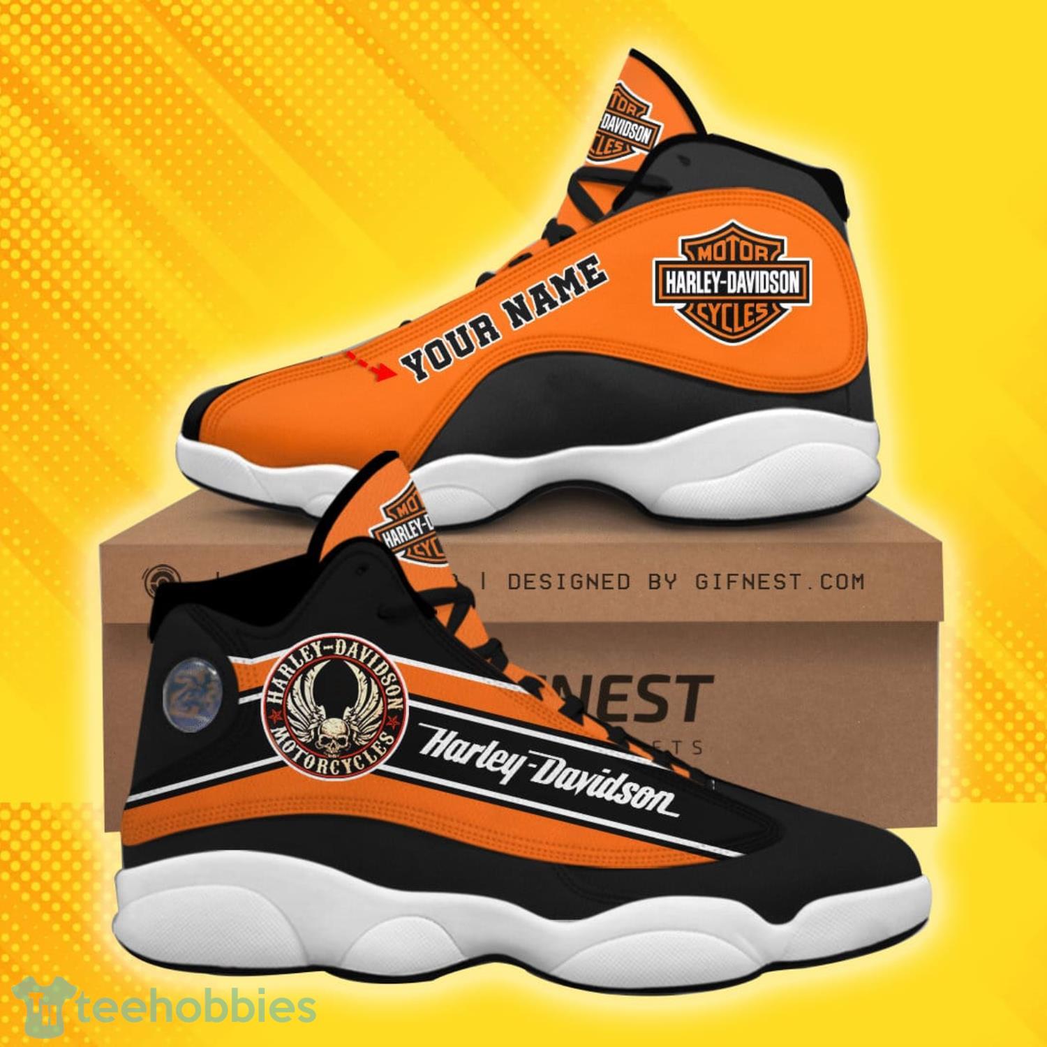 Harley Davidson Custome Name Cool Air Jordan 13 Shoes Shoes Running Sneakers Product Photo 1