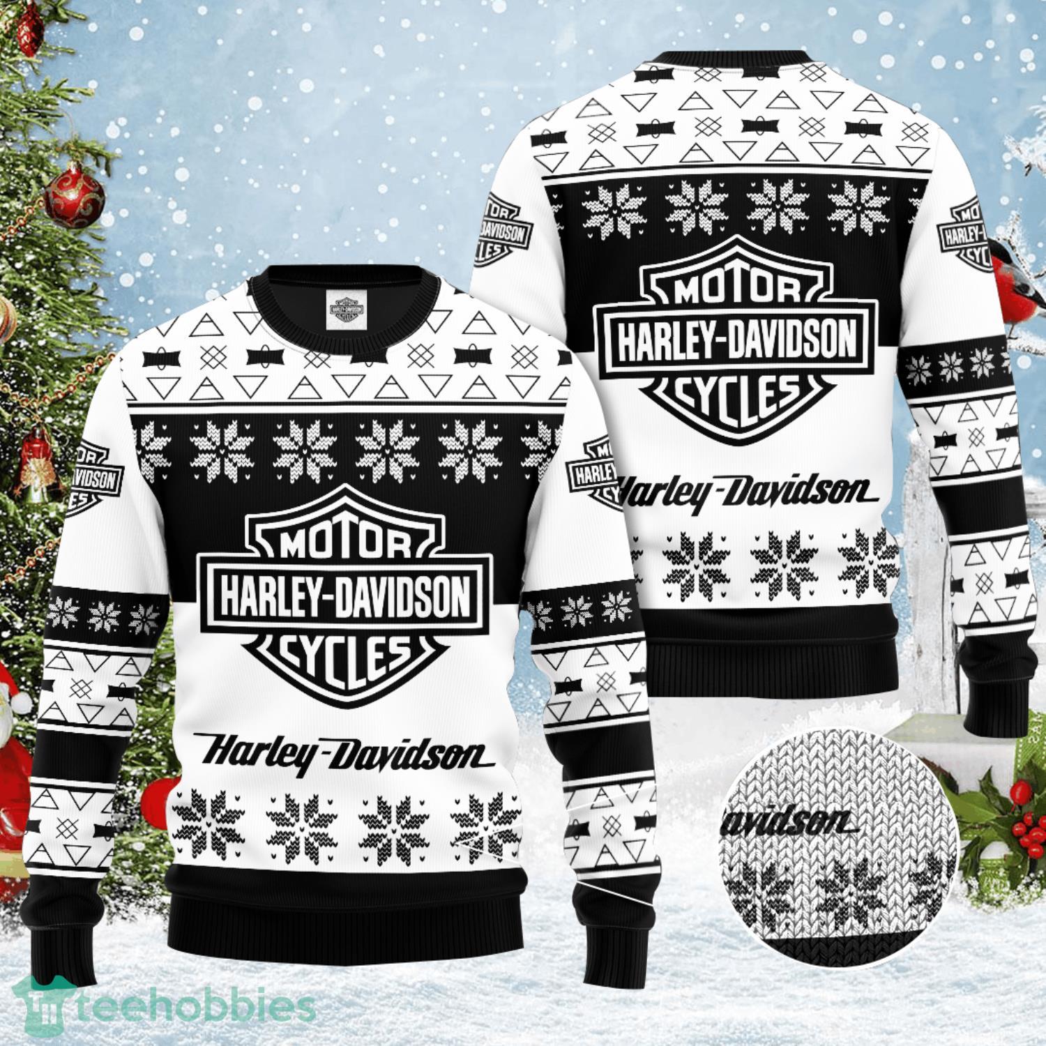 Harley-Davidson Snowflake White Ugly Sweater Product Photo 1