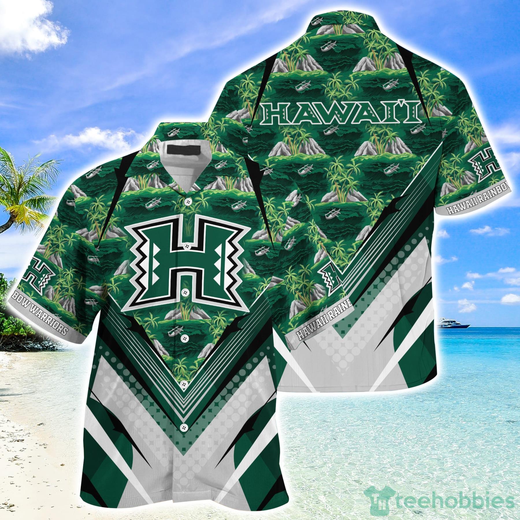 Hawaii Rainbow Warriors Summer Gift Hawaiian Shirt And Short Product Photo 1 Hawaii Rainbow Warriors Summer Gift Hawaiian Shirt And Short Product Photo 1