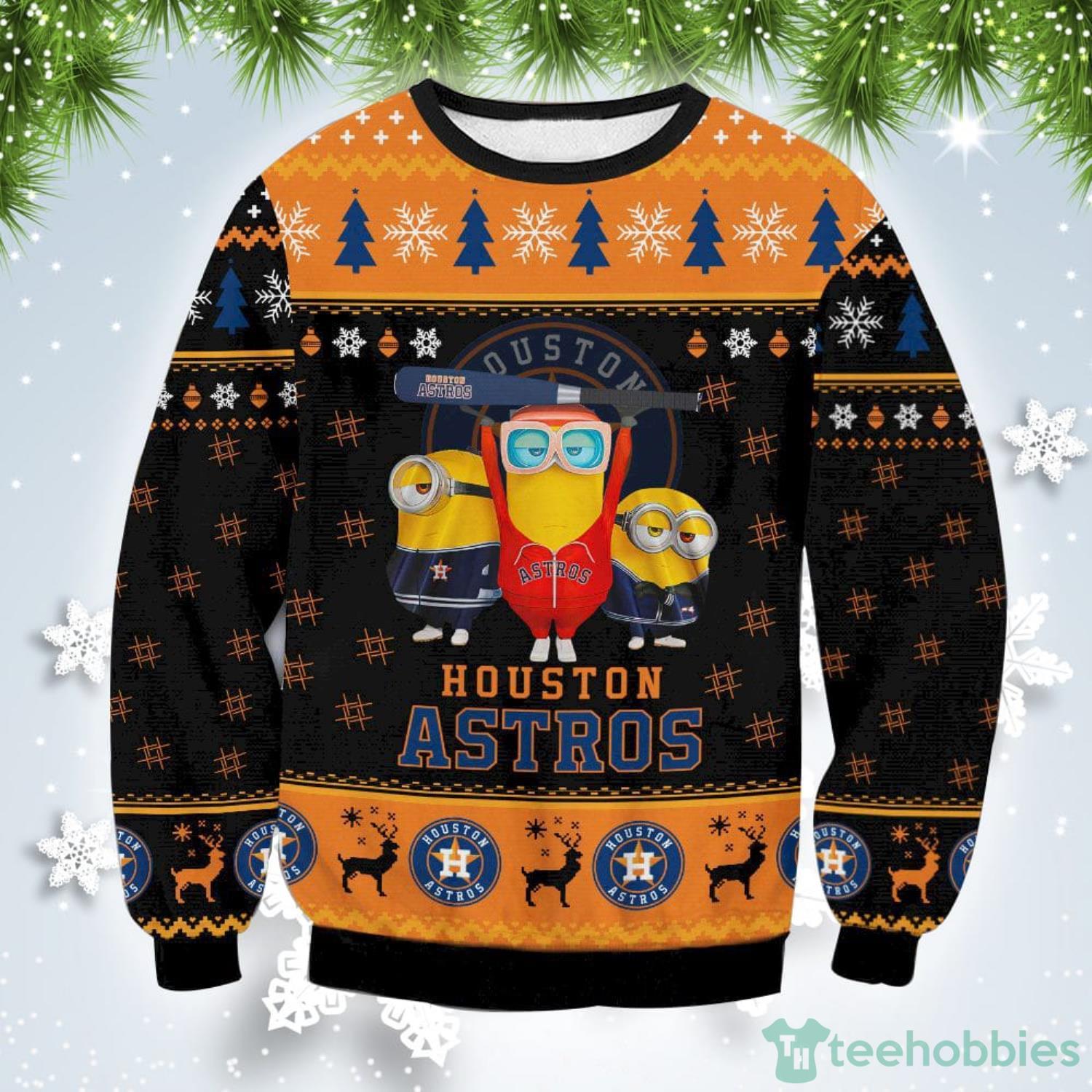 Houston Astros Minion Christmas Gift Ugly Christmas Sweater