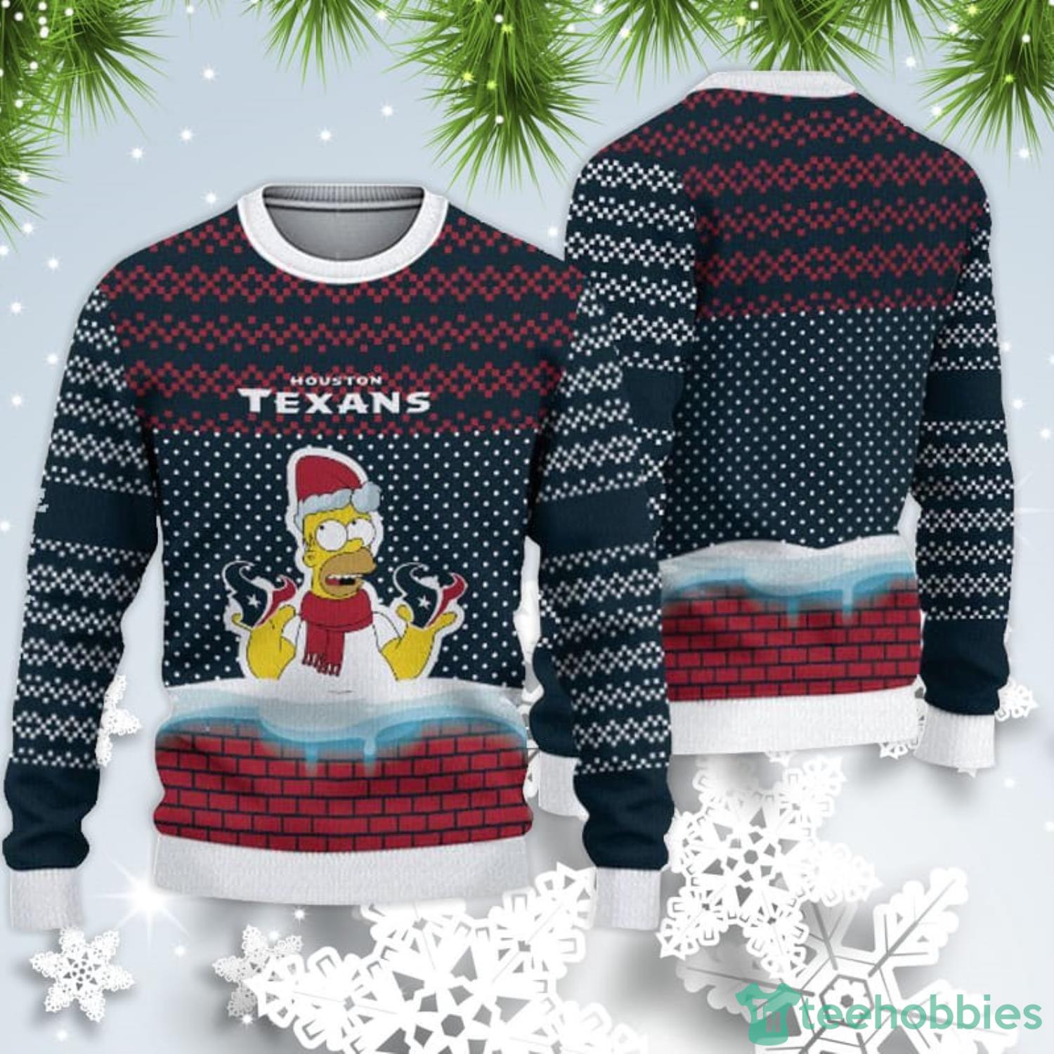 Houston Texans Christmas Simpson Sweater For Fans Product Photo 1