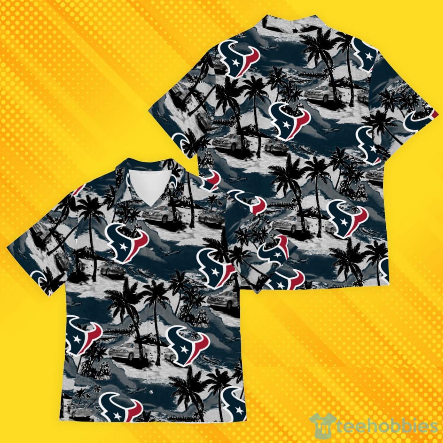 Houston Texans Logo Tropical Hawaiian Shirt & Short