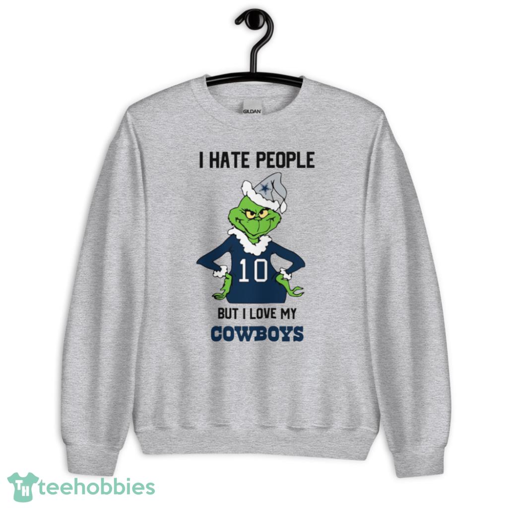 I Hate People But I Love My Cowboys NFL Christmas Shirt