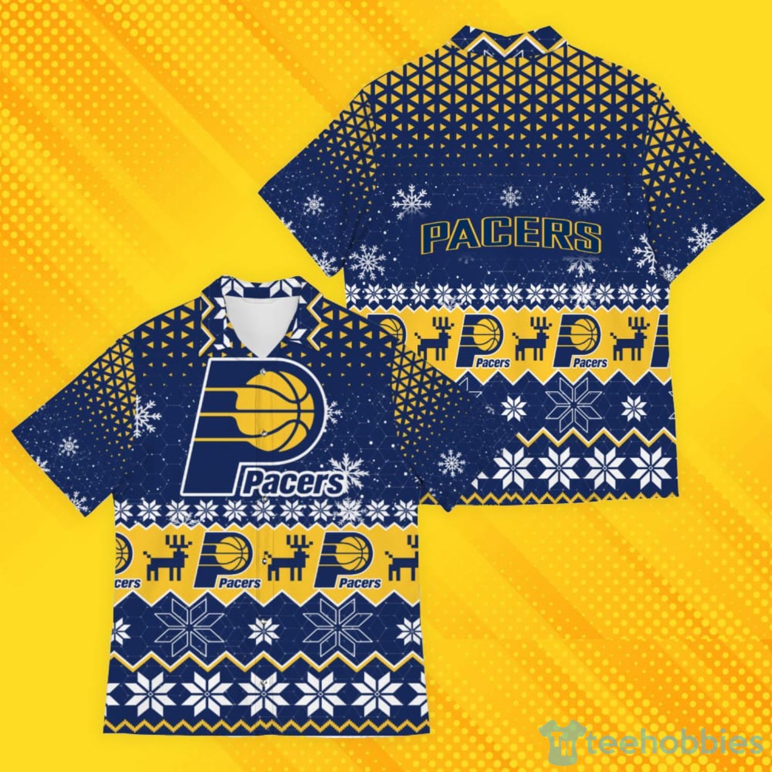 Indiana Pacers New Trends Custom Name And Number Christmas Hawaiian Shirt -  Freedomdesign