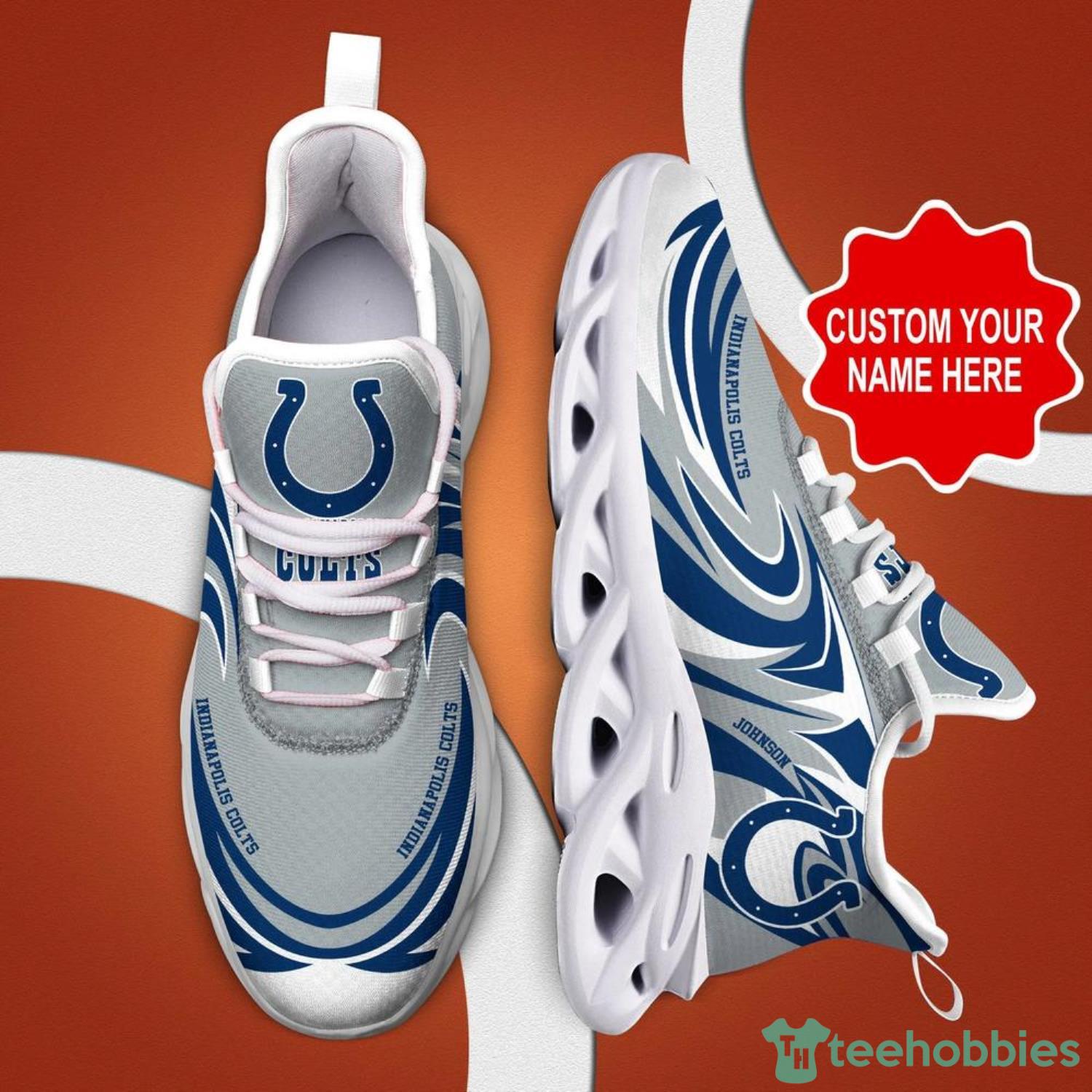 Indianapolis Colts NFL Flag American Running Sneaker Custom Name Max Soul  Shoes - YesItCustom