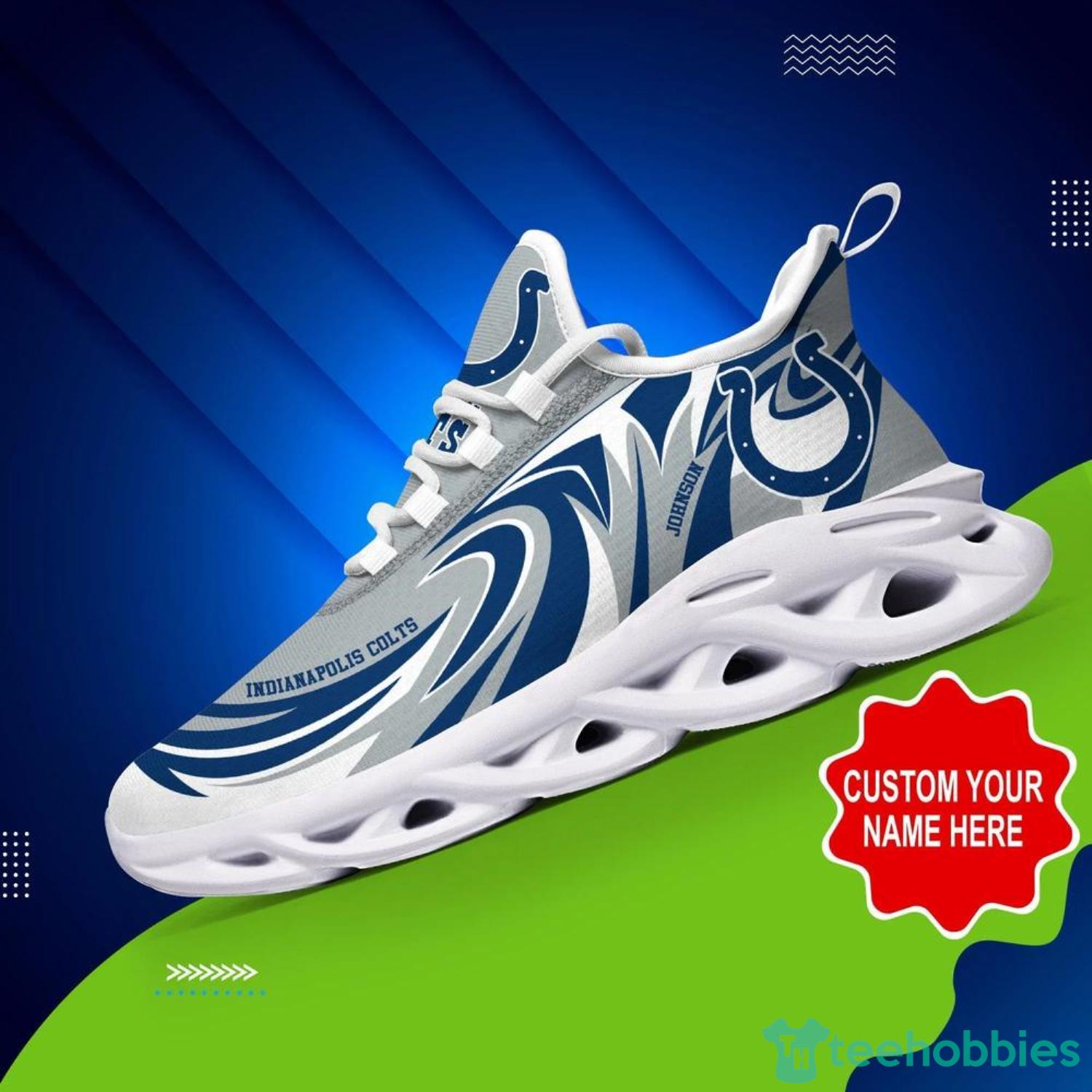 Indianapolis Colts NFL Flag American Running Sneaker Custom Name Max Soul  Shoes - YesItCustom