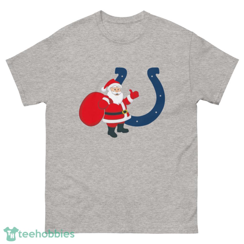 Indianapolis Colts NFL Santa Claus Christmas Shirt - 500 Men’s Classic Tee Gildan
