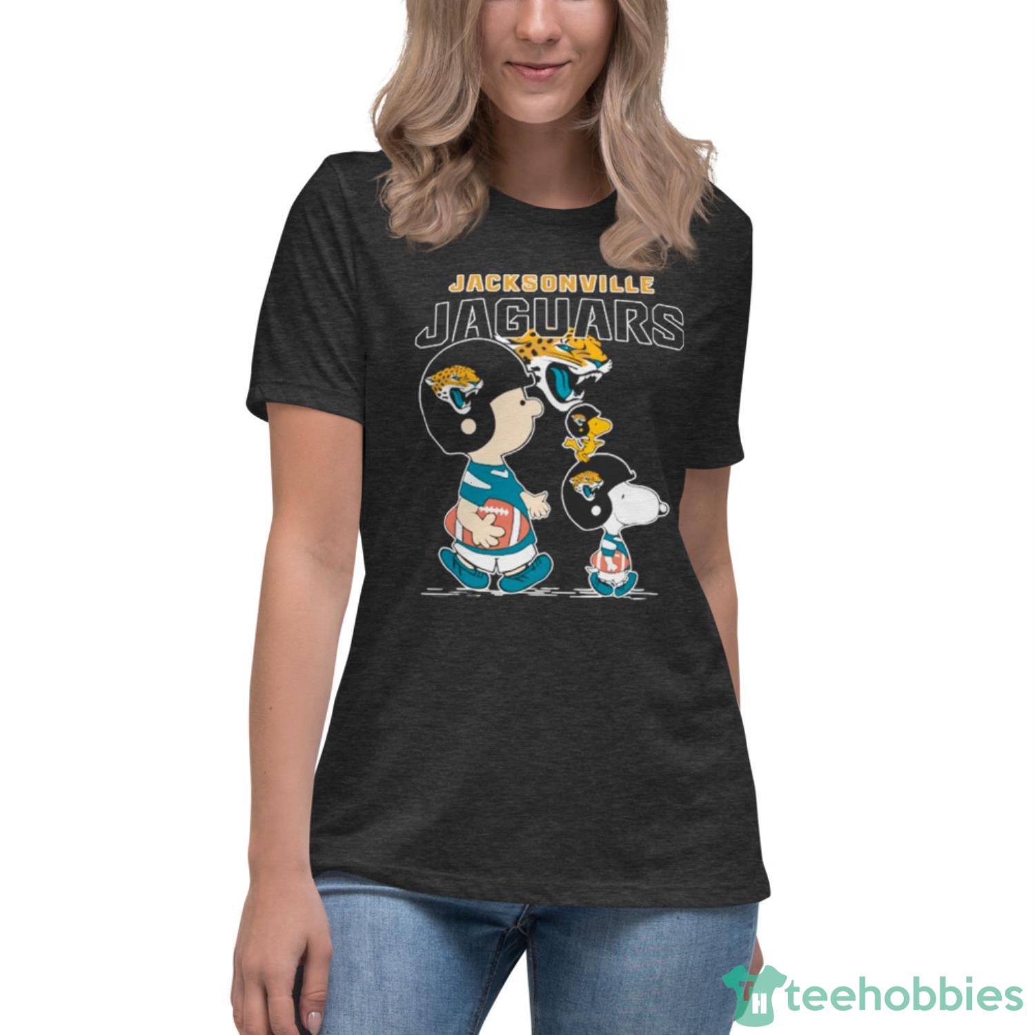 Jacksonville Jaguars Peanuts Snoopy Charlie Brown And Woodstock T