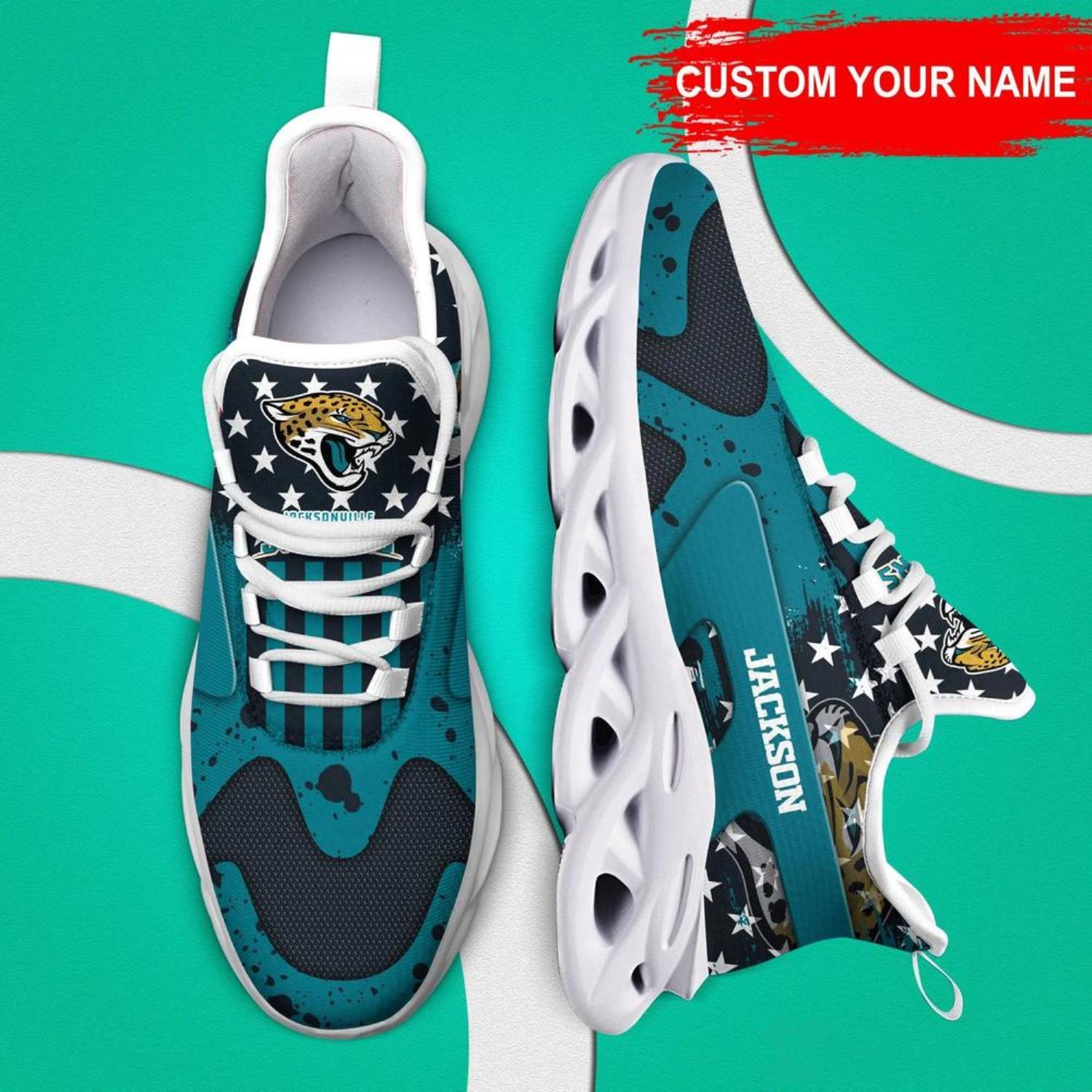 NFL Jacksonville Jaguars Teal White Max Soul Running Shoes - T-shirts Low  Price