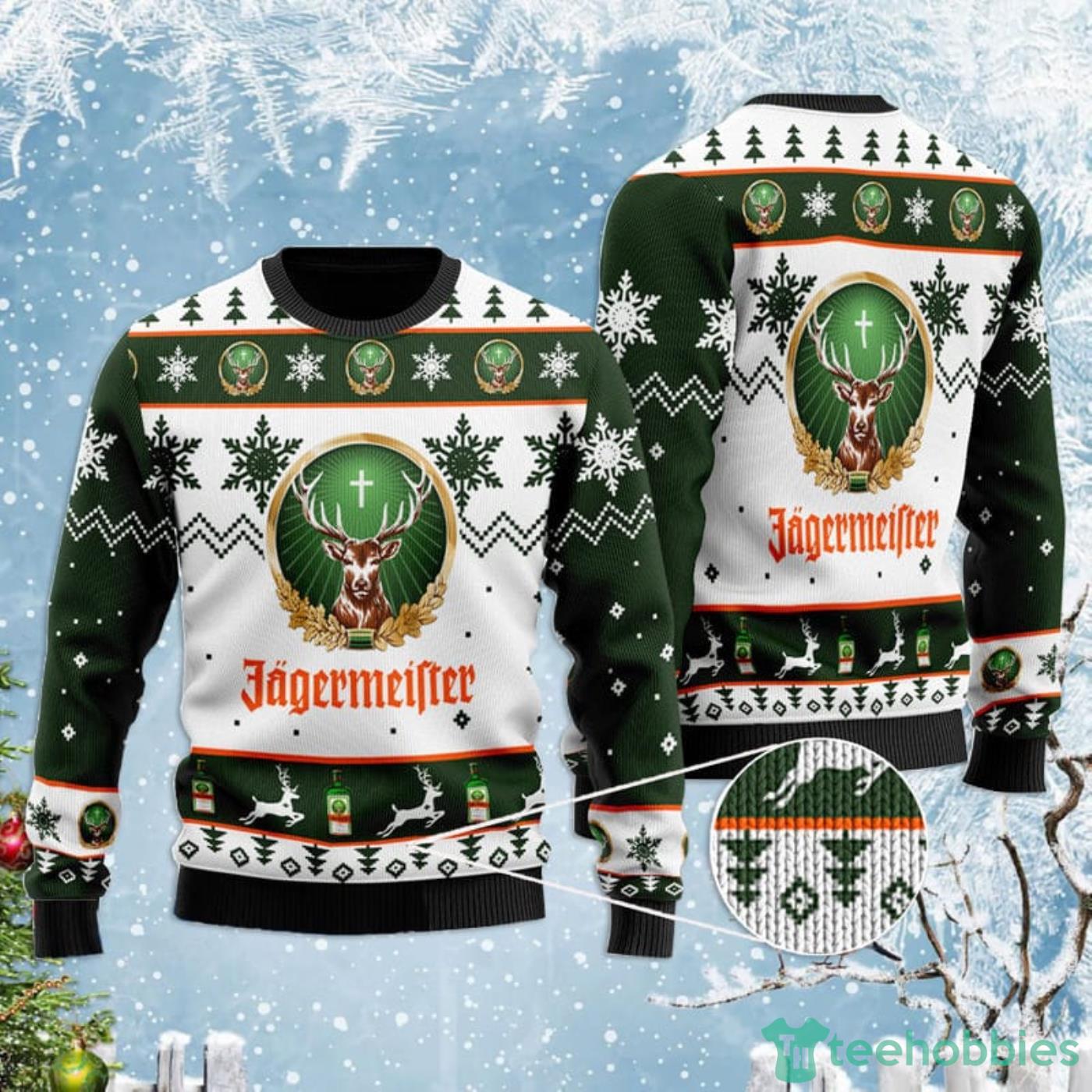 Jagermeister Reindeer Ugly Christmas Sweater Product Photo 1
