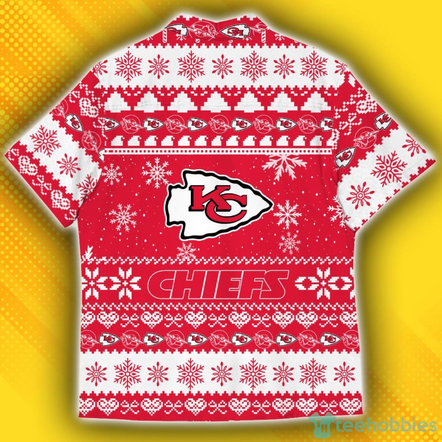 NFL Kansas City Chiefs Red Yellow Ugly Christmas Sweater