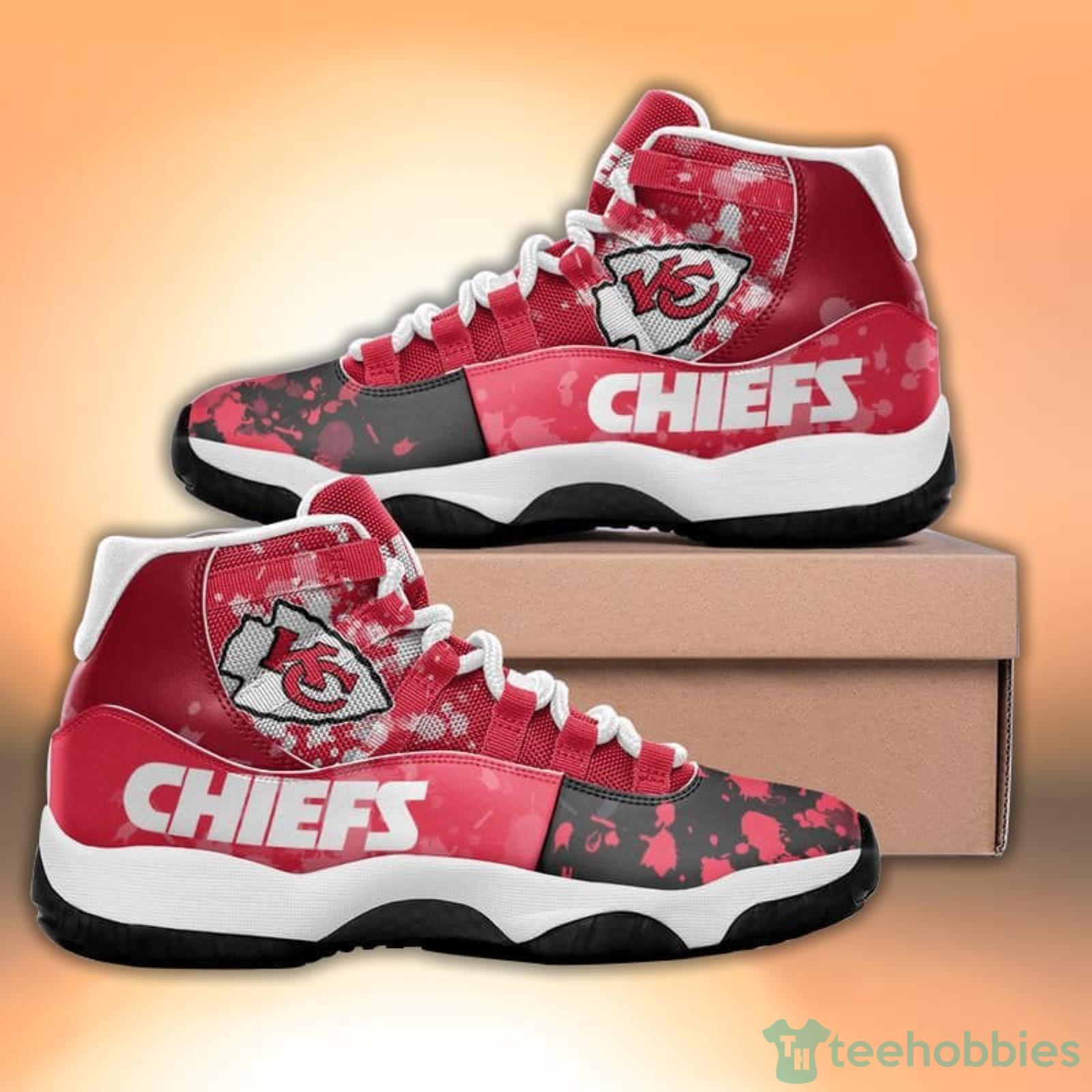 Kansas City Chiefs Fans Pattern Texture Style Sneaker Air Jordan 11 Shoes Product Photo 1