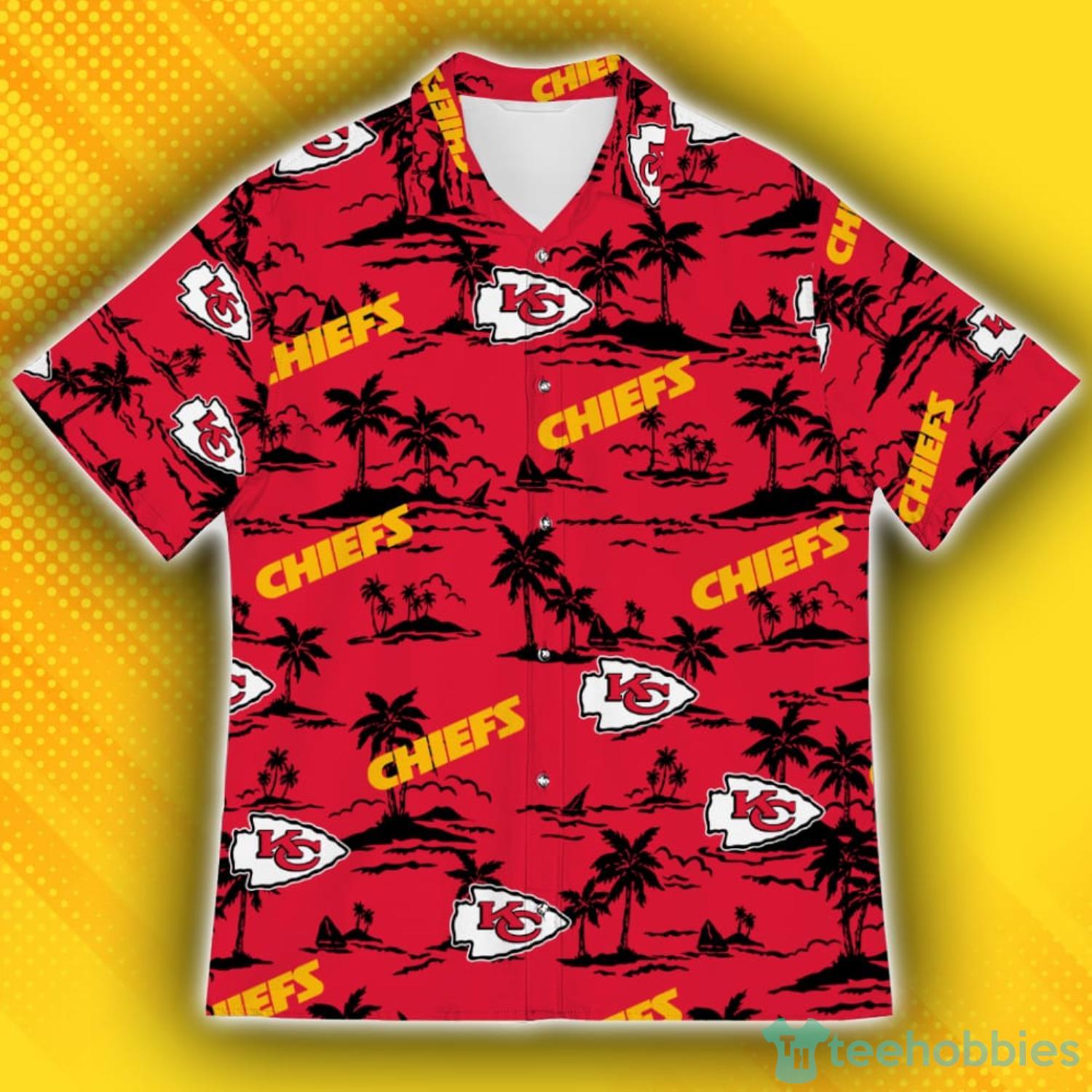 Kansas City Chiefs Hawaiian Shirt Tribe Pattern, Kansas City Chiefs Apparel  Hawaii Shirt, NFL Hawaiian Shirt