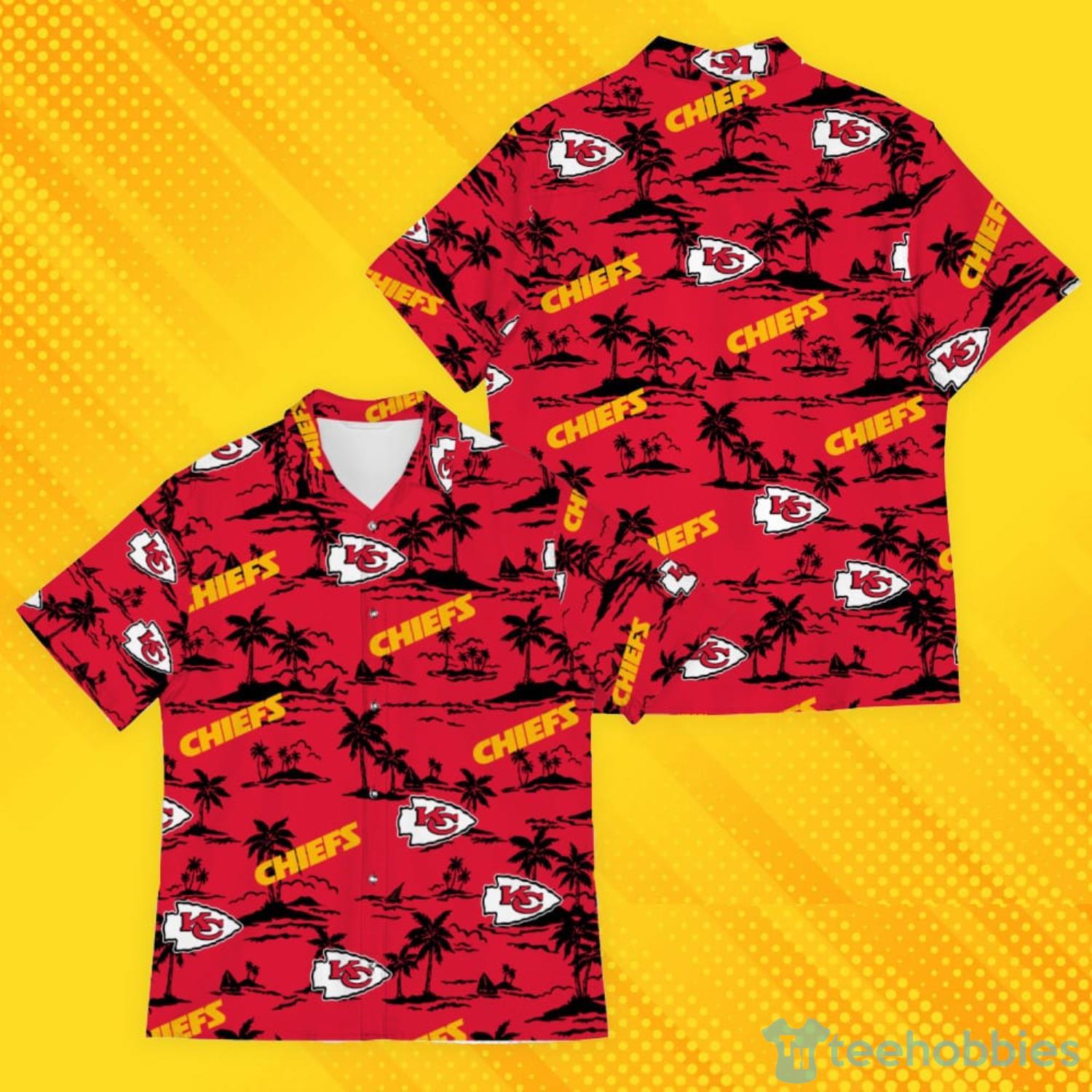 Aloha Kansas City Chiefs Flamingo Hawaiian Shirt - Teexpace