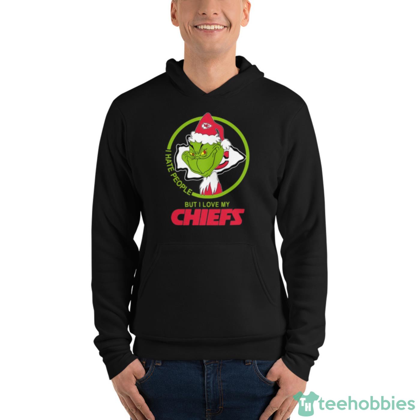 NFL Kansas City Chiefs Logo Grinch Hug Cute Gift For Grinch Lover