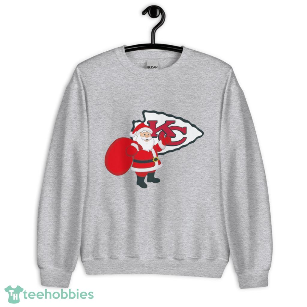 Kansas City Chiefs NFL Santa Claus Christmas Shirt - Unisex Heavy Blend Crewneck Sweatshirt