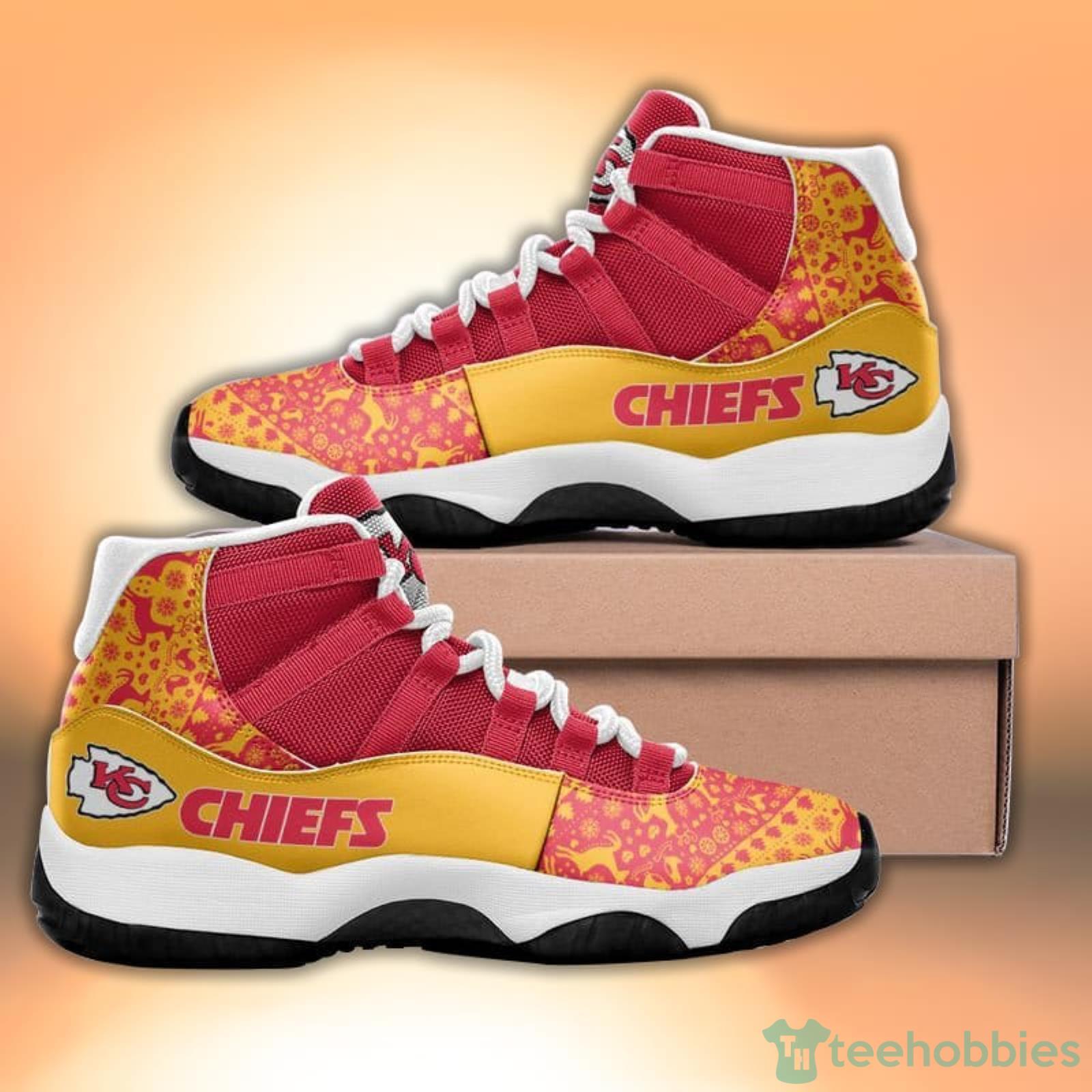 Kansas City Chiefs Pattern Christmas Style Sneaker Air Jordan 11Shoes Product Photo 1
