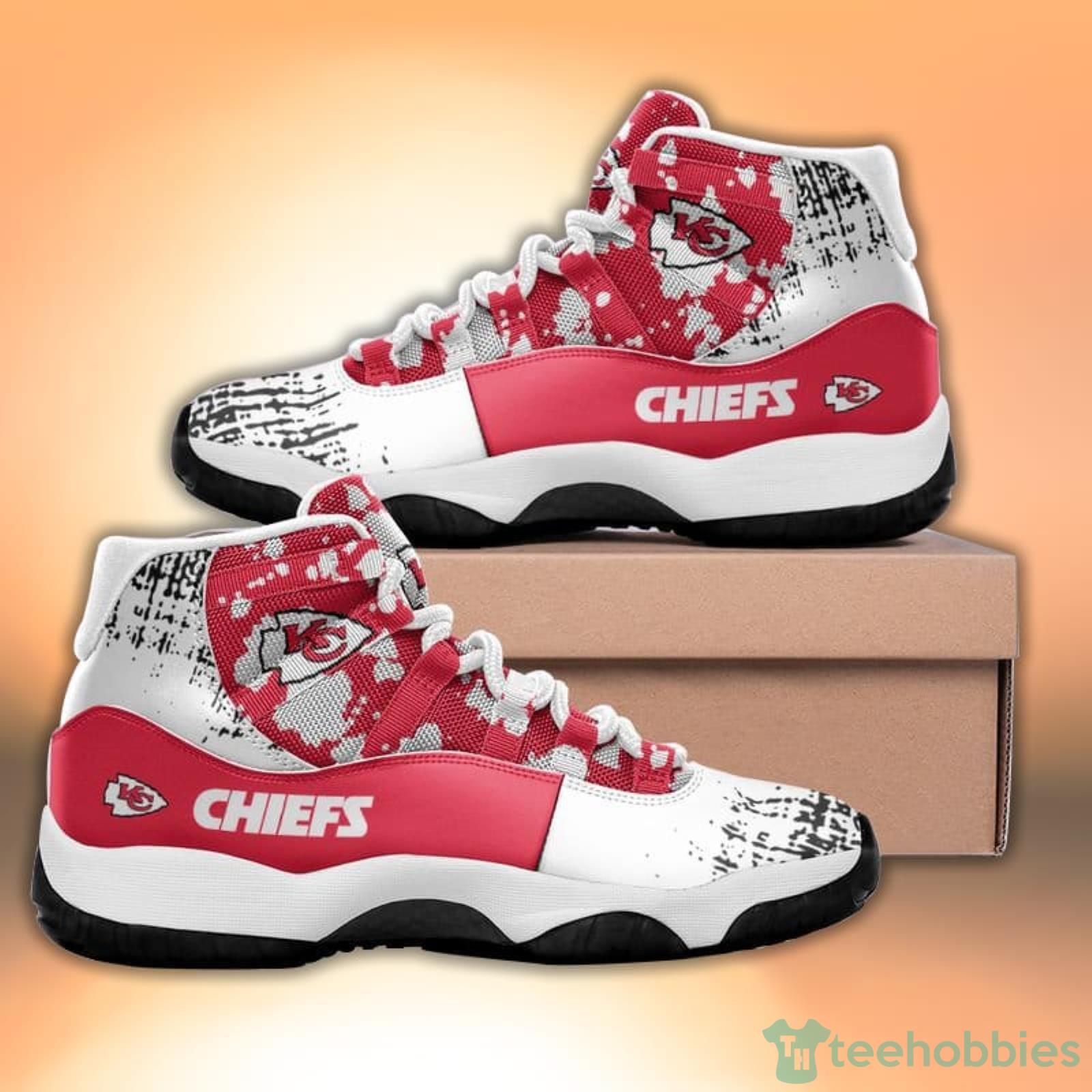 Kansas City Chiefs Pattern Texture Style Sneaker Air Jordan 11 Shoes Product Photo 1