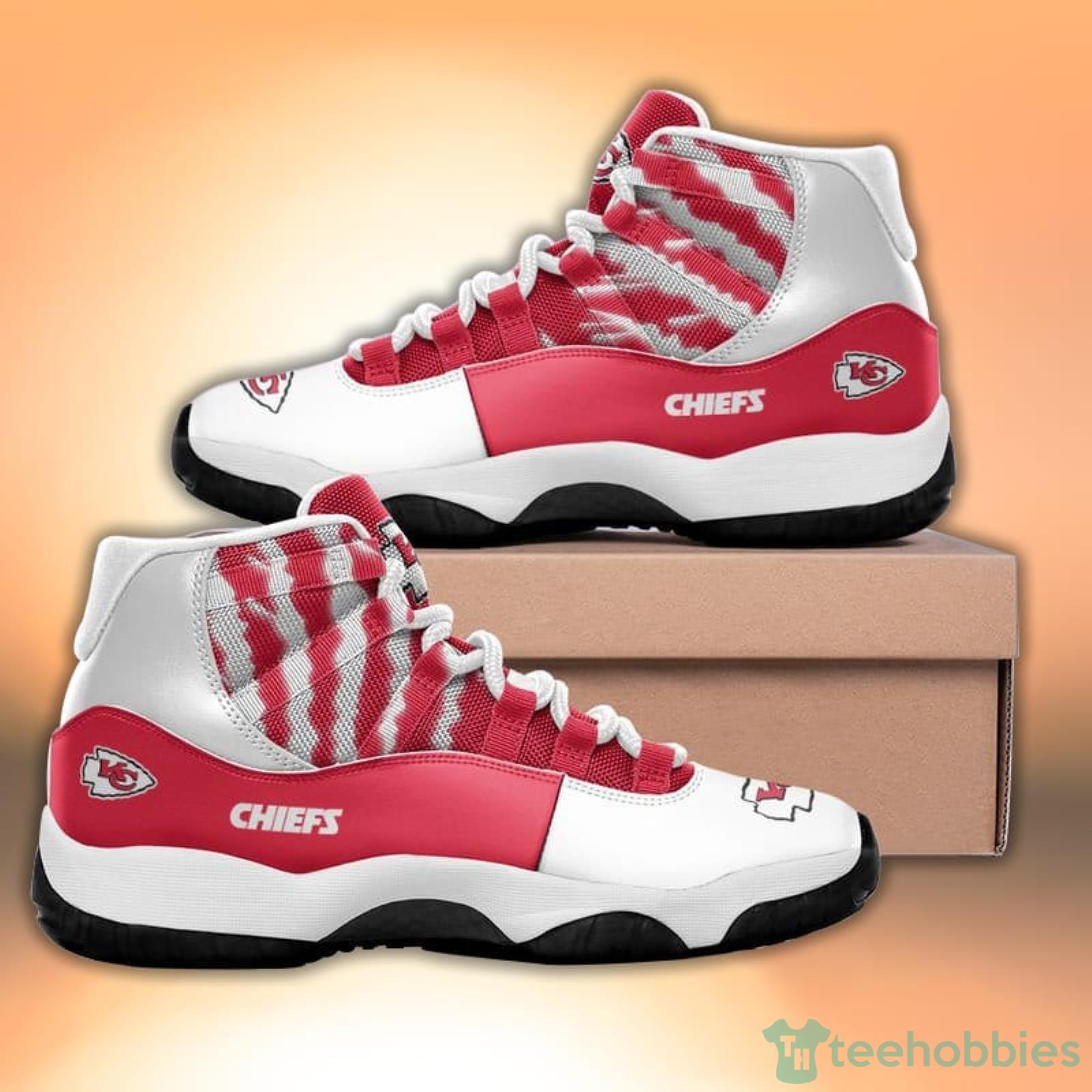 Kansas City Chiefs Scratch Pattern Style Sneaker Air Jordan 11 Shoes Product Photo 1