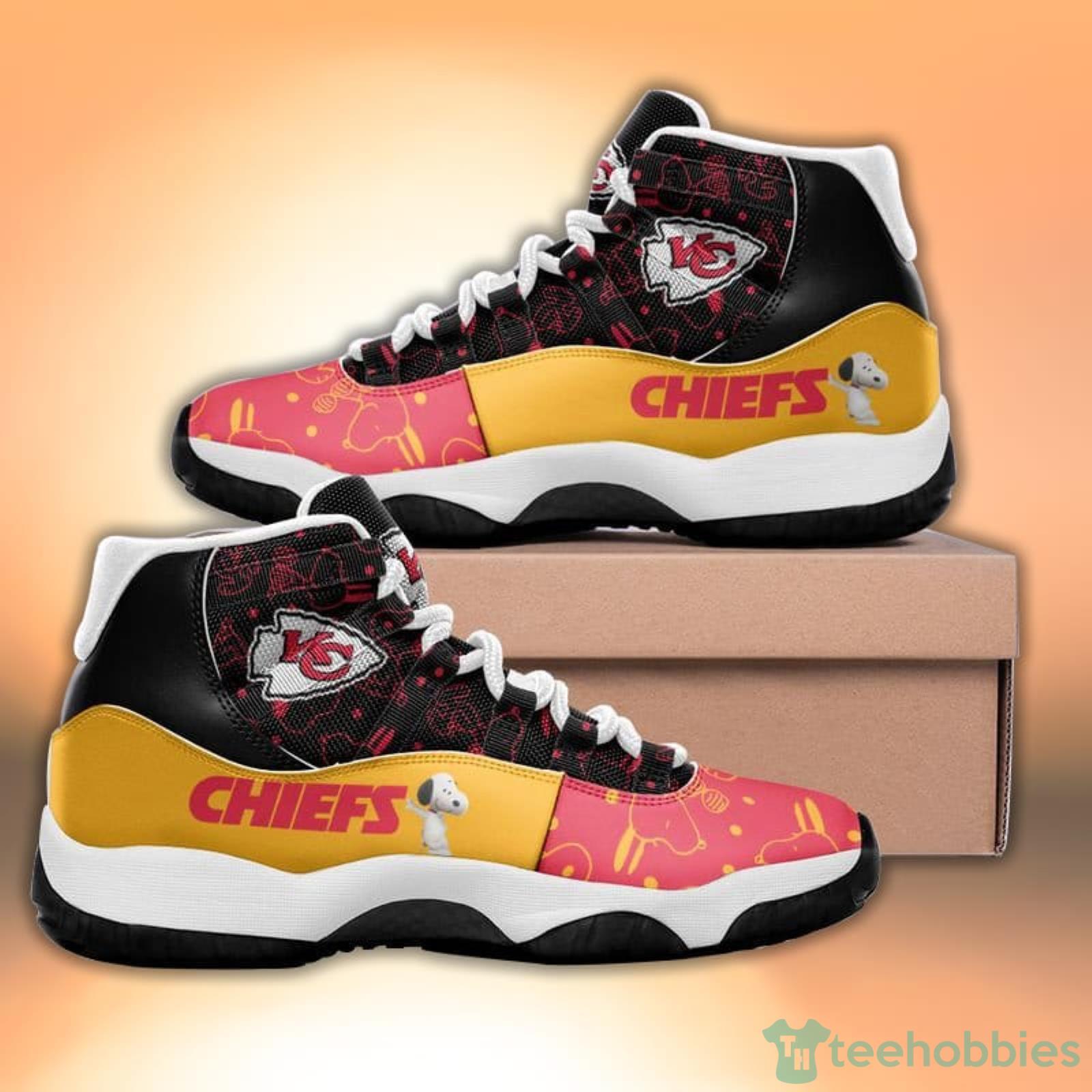 Kansas City Chiefs Snoopy Pattern Style Sneaker Air Jordan 11 Shoes Product Photo 1