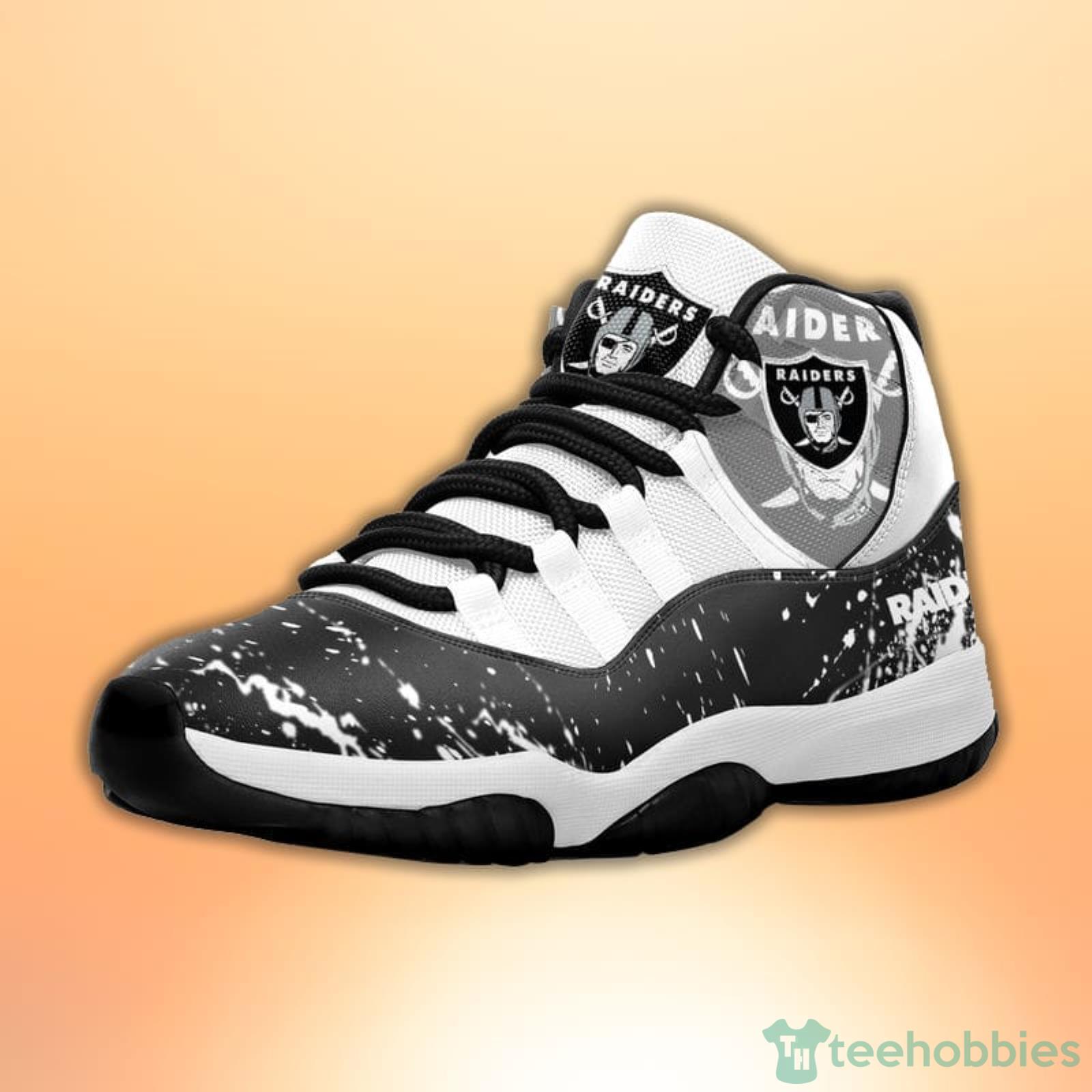 Las Vegas Raiders Custom Name Air Jordan 11 Sneaker Shoes For Sport Fans -  Banantees