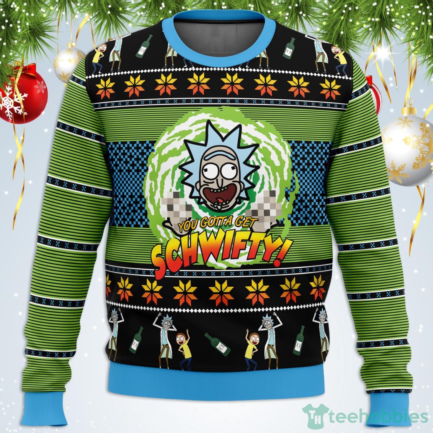 Rick and morty christmas hot sale hoodie