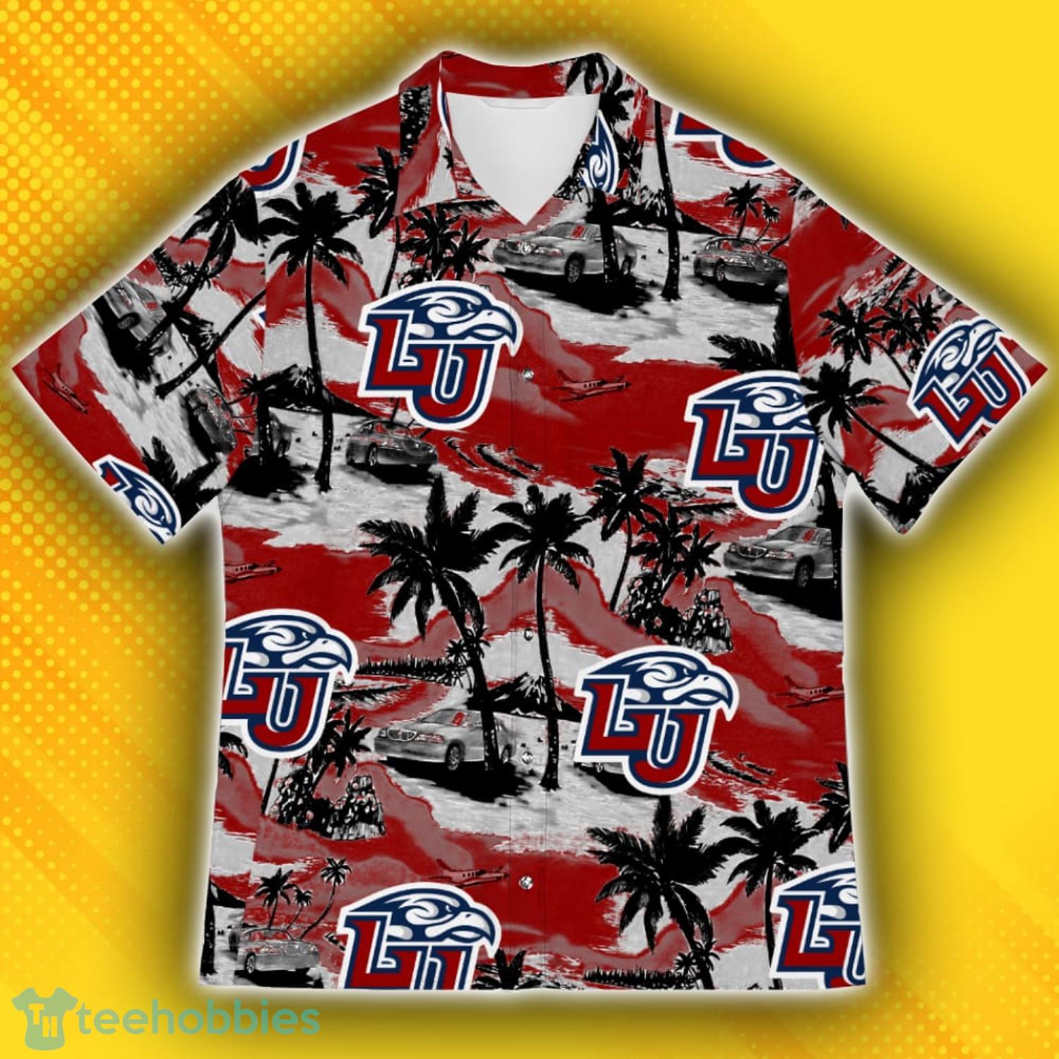 Liberty Flames Sports American Tropical Patterns Hawaiian Shirt Product Photo 2