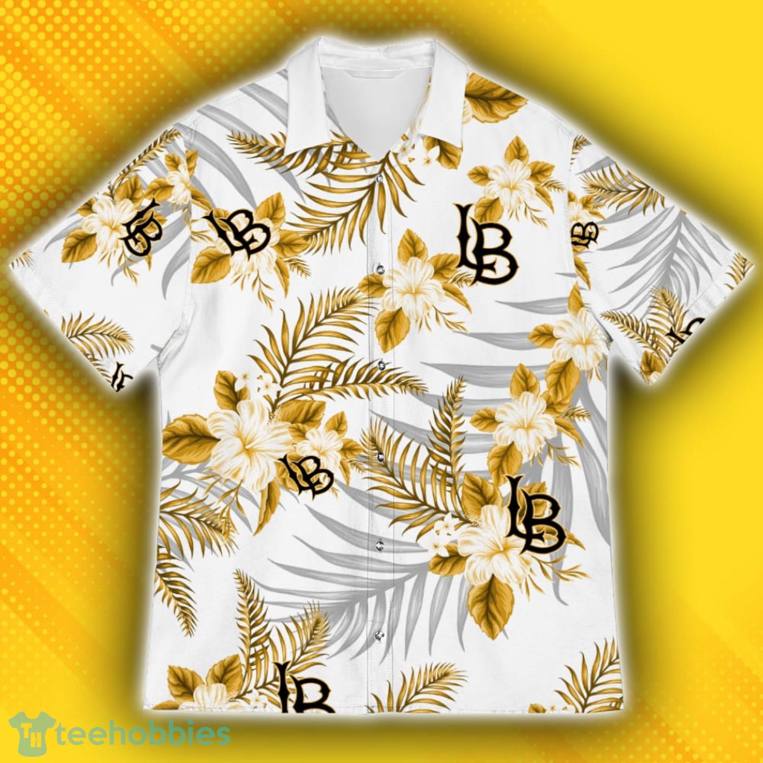 Long Beach State 49ers Sports American Hawaiian Tropical Patterns Hawaiian Shirt Product Photo 2