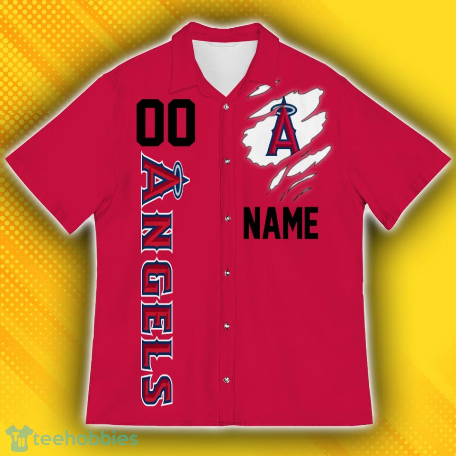 Los Angeles Angels Sports American Hawaiian Football Hawaiian Shirt Custom Name For Fans Product Photo 2