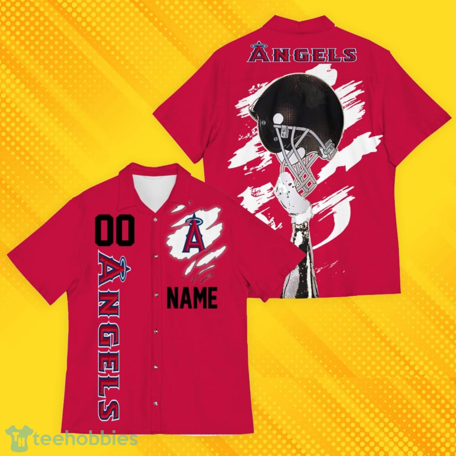 Los Angeles Angels Sports American Hawaiian Football Hawaiian Shirt Custom Name For Fans Product Photo 4