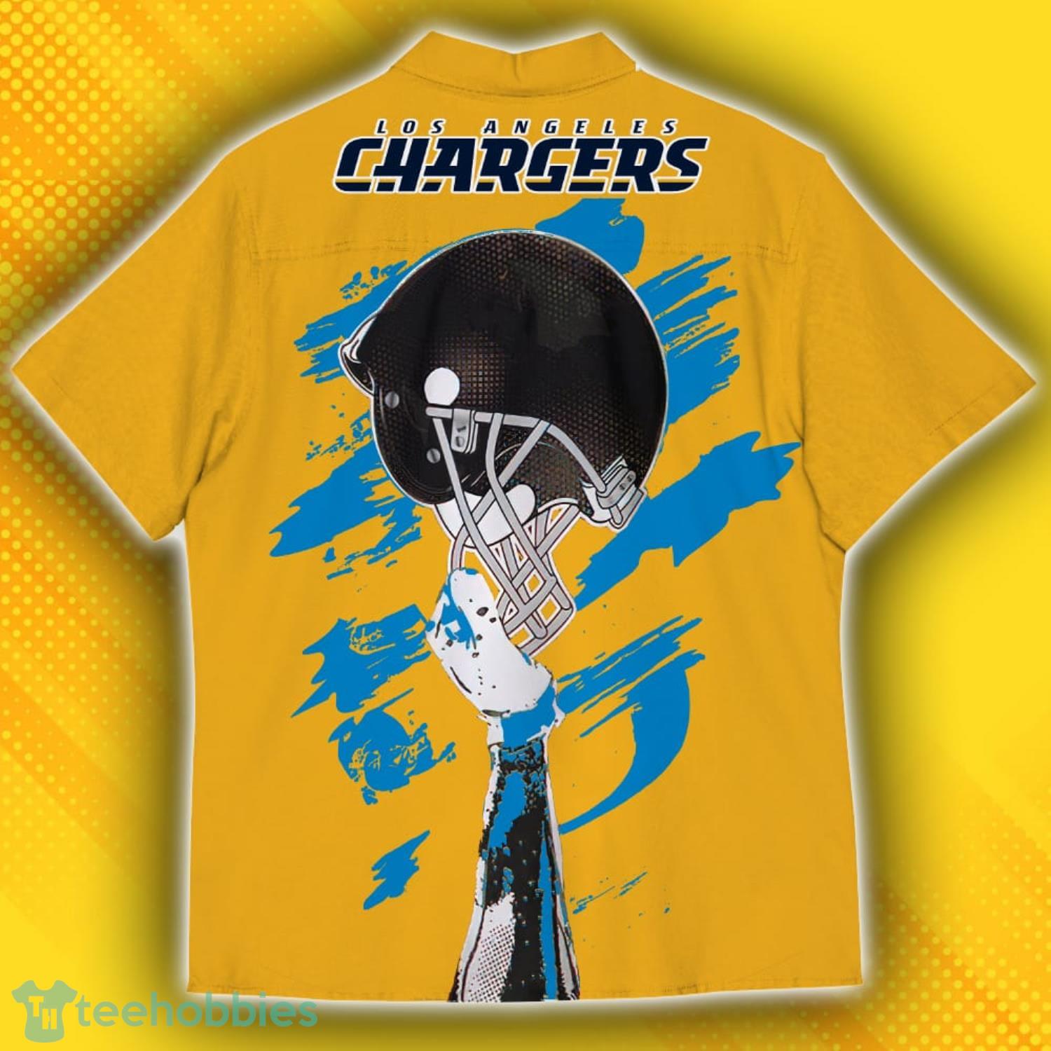 Los Angeles Chargers Sports American Hawaiian Football Hawaiian Shirt Custom Name For Fans Product Photo 3