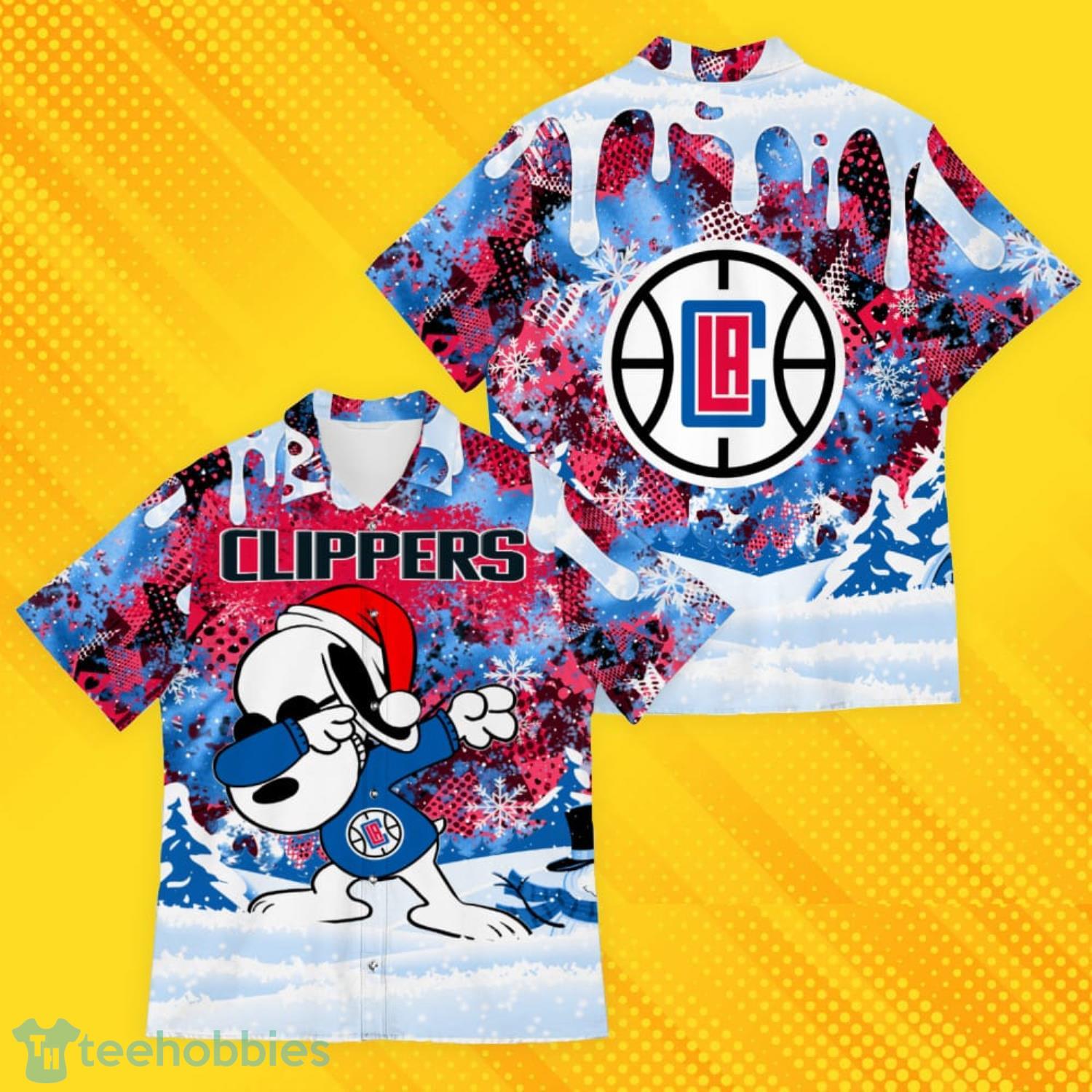 Los Angeles Clippers Snoopy Dabbing The Peanuts Pattern Hawaiian Shirt Product Photo 1
