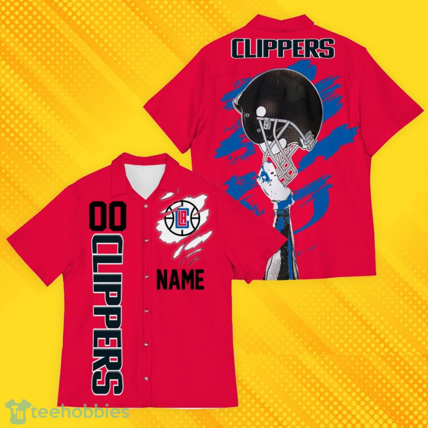 Los Angeles Clippers Sports American Hawaiian Football Hawaiian Shirt Custom Name For Fans Product Photo 1