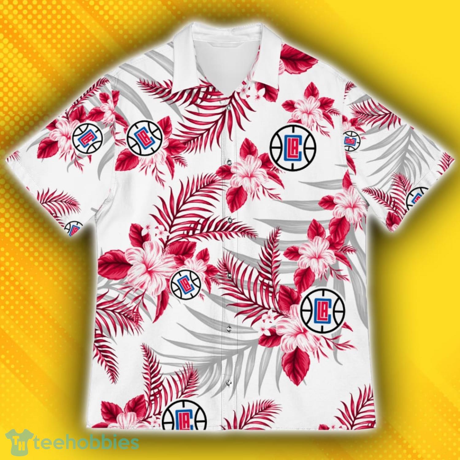 Los Angeles Clippers Sports American Hawaiian Tropical Patterns Hawaiian Shirt Product Photo 2