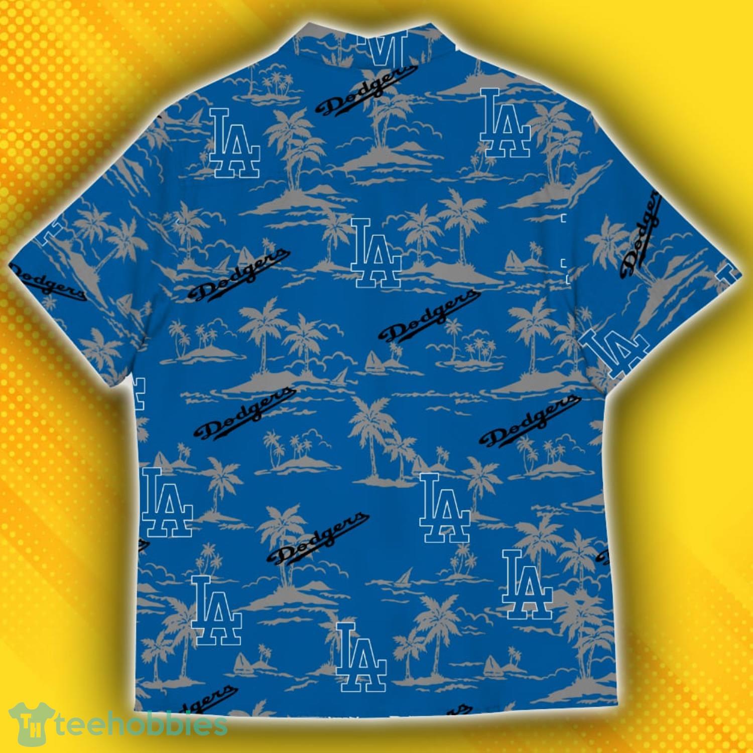 Los Angeles Dodgers Island Fans Pattern Tree Hawaiian Shirt Product Photo 3