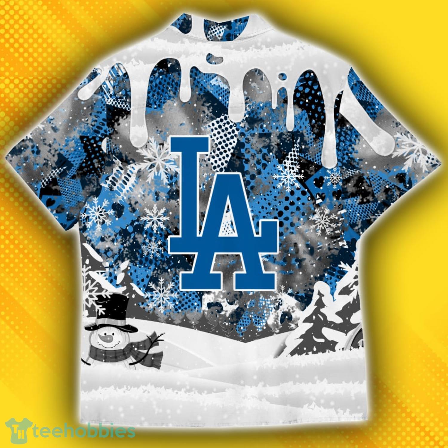 Los Angeles Dodgers Snoopy Dabbing The Peanuts Pattern Hawaiian Shirt Product Photo 3