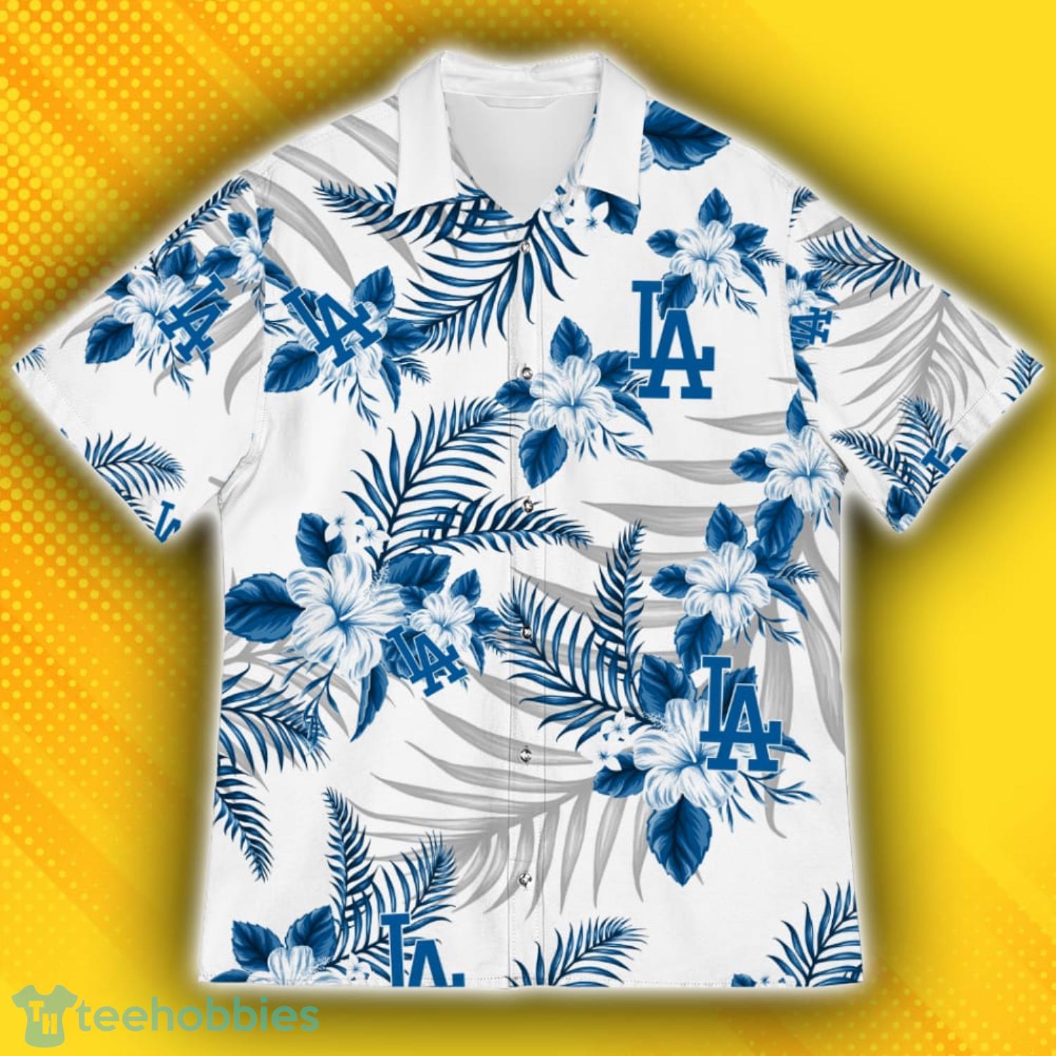 Los Angeles Dodgers Sports American Hawaiian Tropical Patterns Hawaiian Shirt Product Photo 2