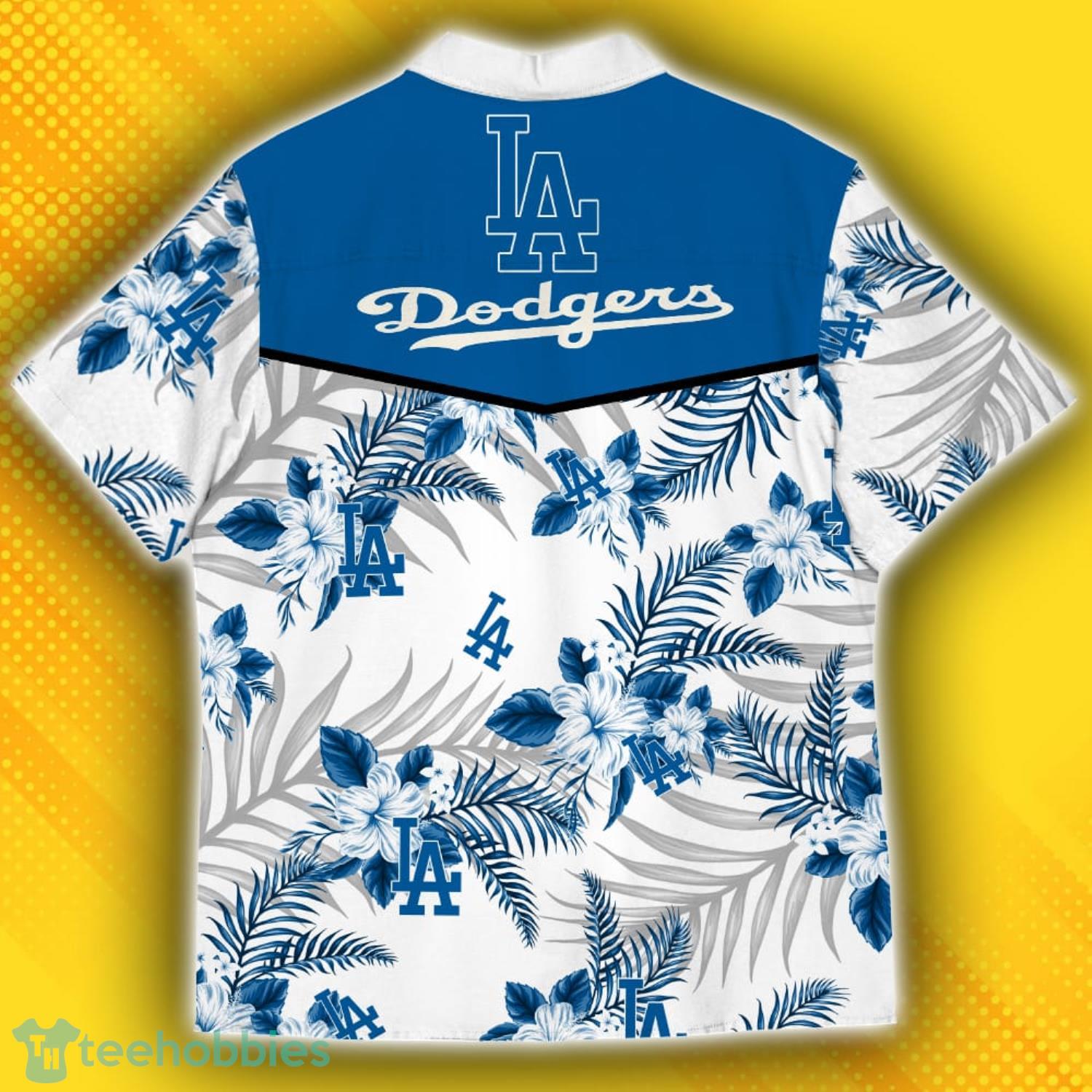 Los Angeles Dodgers Sports American Hawaiian Tropical Patterns Hawaiian Shirt Product Photo 3