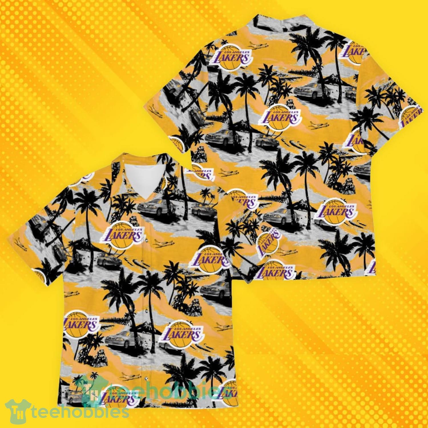 Los Angeles Lakers Sports American Tropical Patterns Hawaiian Shirt Product Photo 4