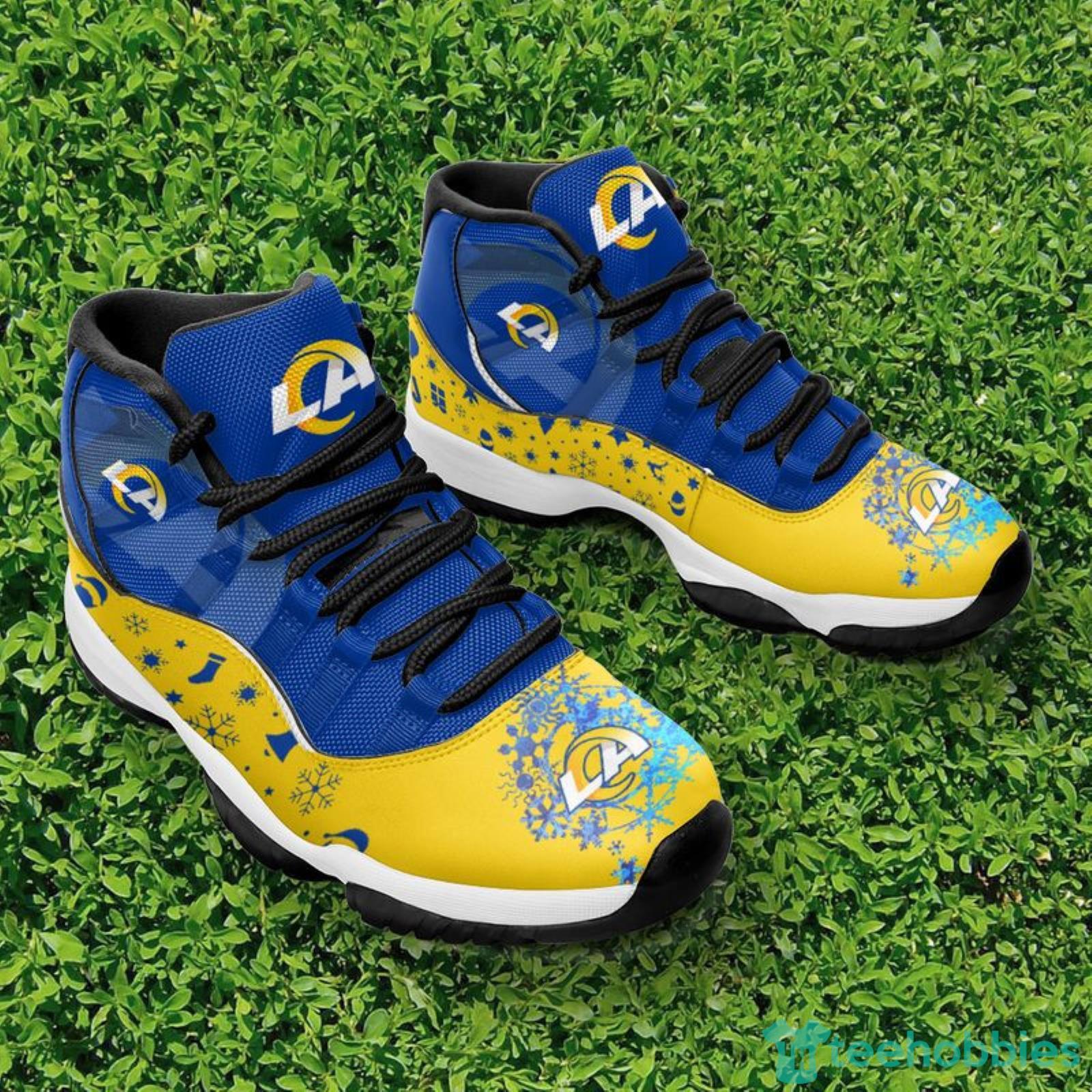 Los Angeles Rams Scratch Pattern Style Sneaker Air Jordan 11 Shoes