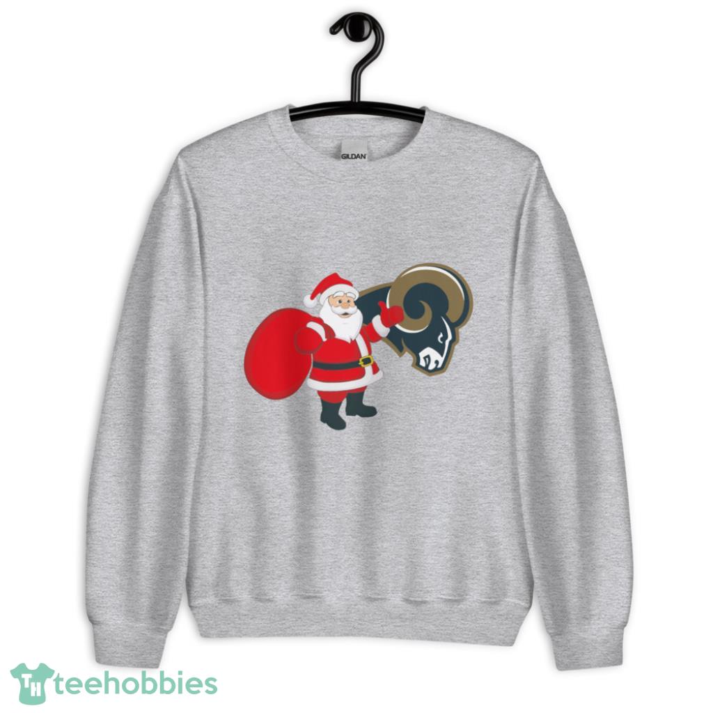 Los Angeles Rams NFL Santa Claus Christmas Shirt - Unisex Heavy Blend Crewneck Sweatshirt