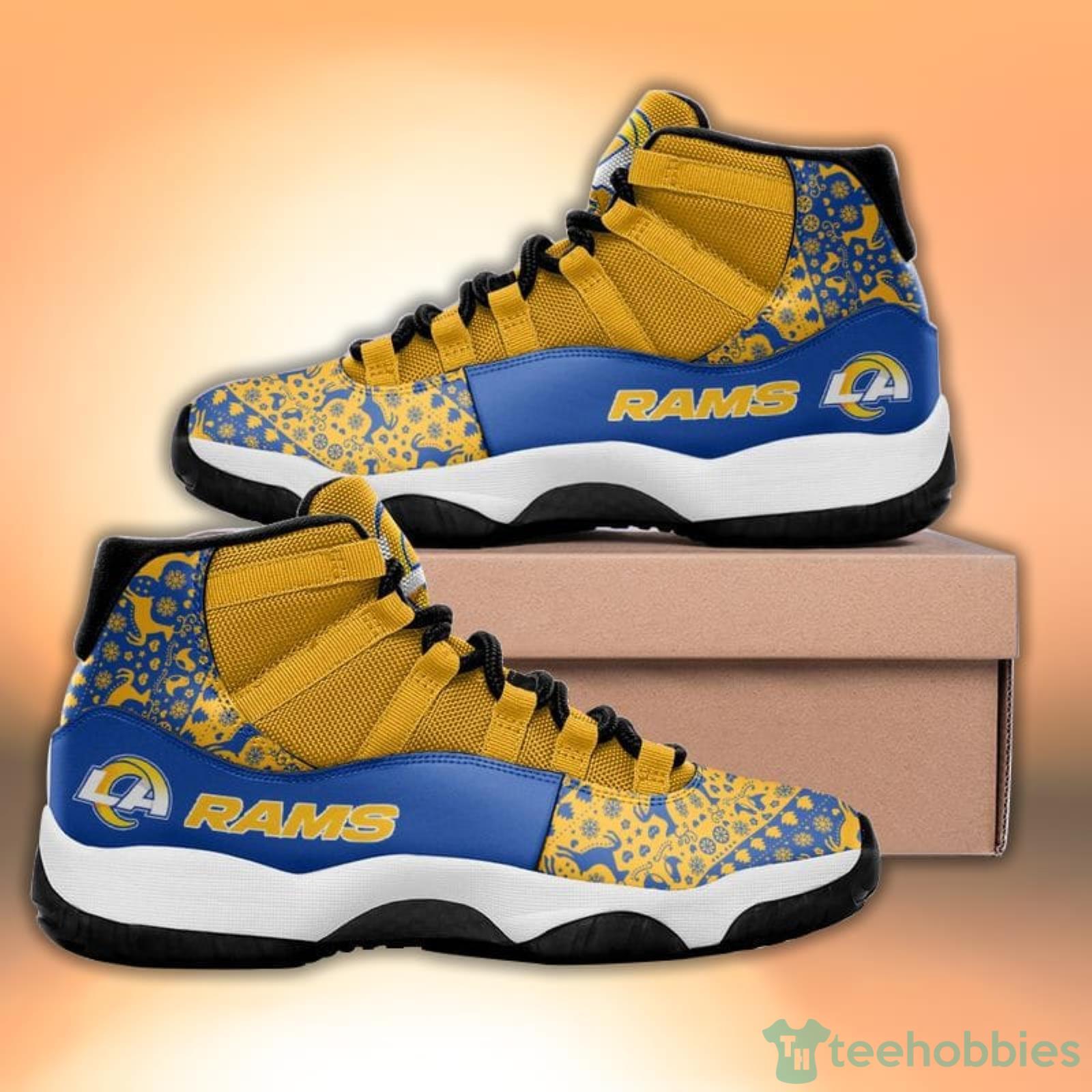 Nfl Los Angeles Rams Team Big Logo Yeezy Shoes Sneakers, Custom