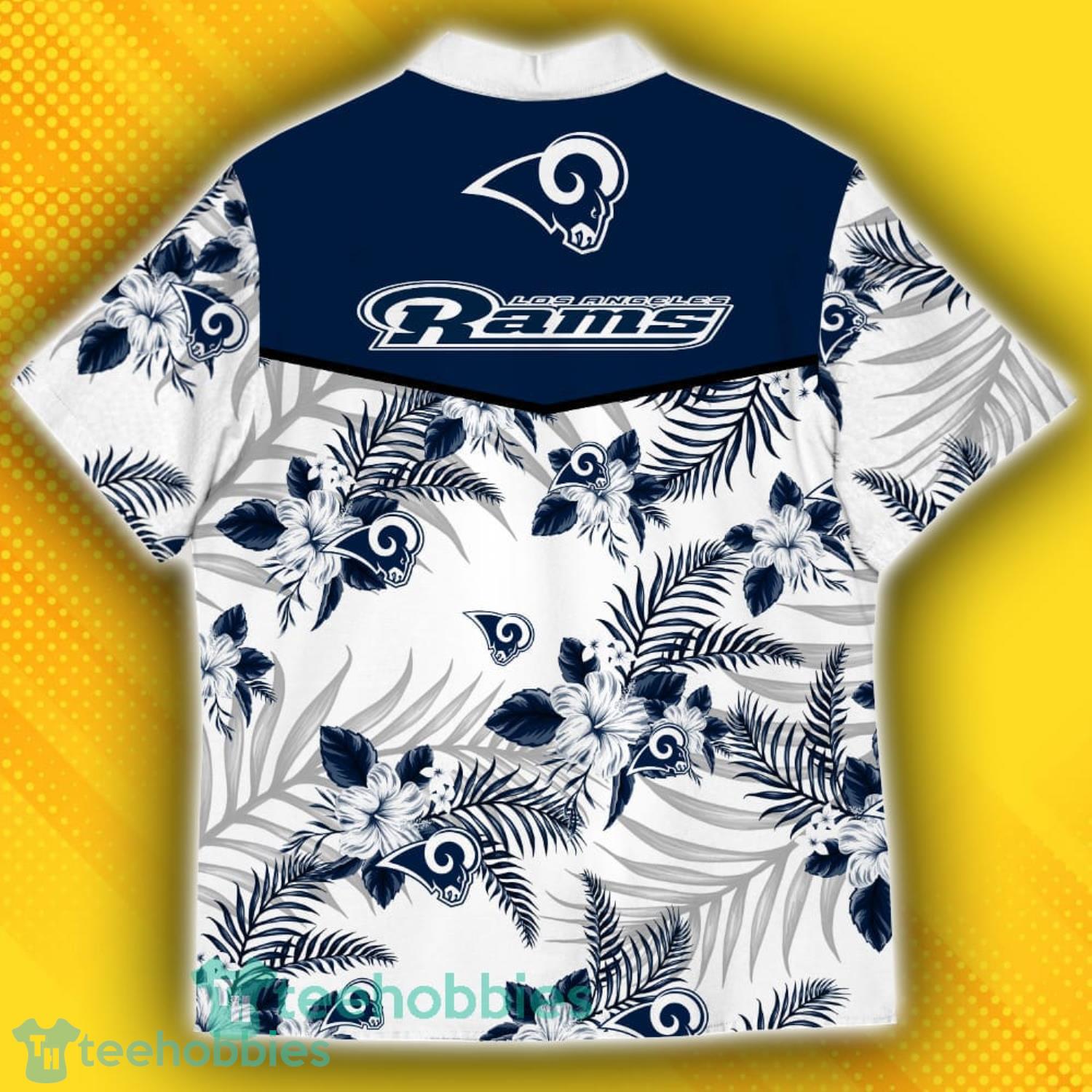 Los Angeles Rams Sports American Hawaiian Tropical Patterns Hawaiian Shirt Product Photo 3